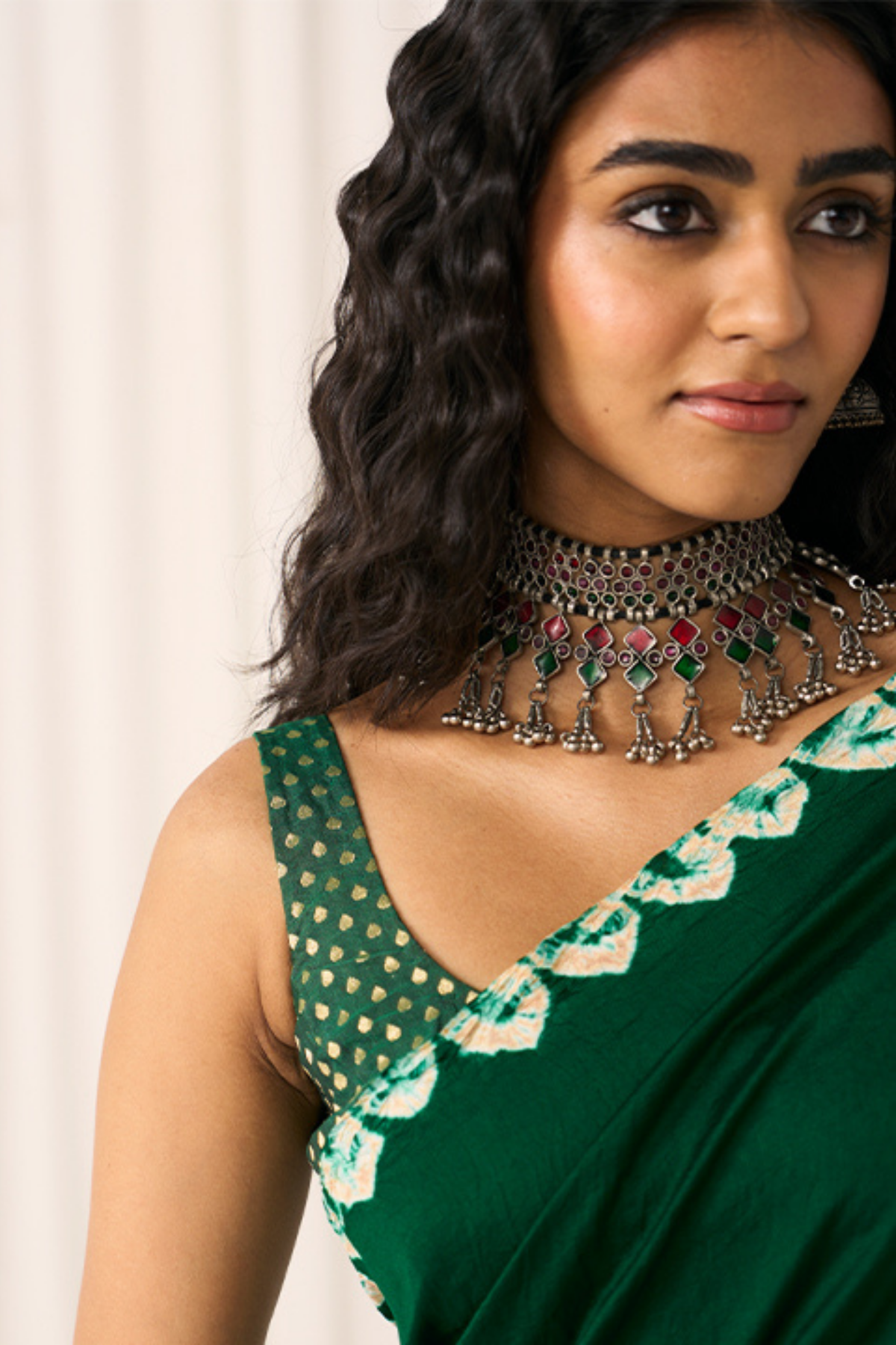 Green Poonam  Saree