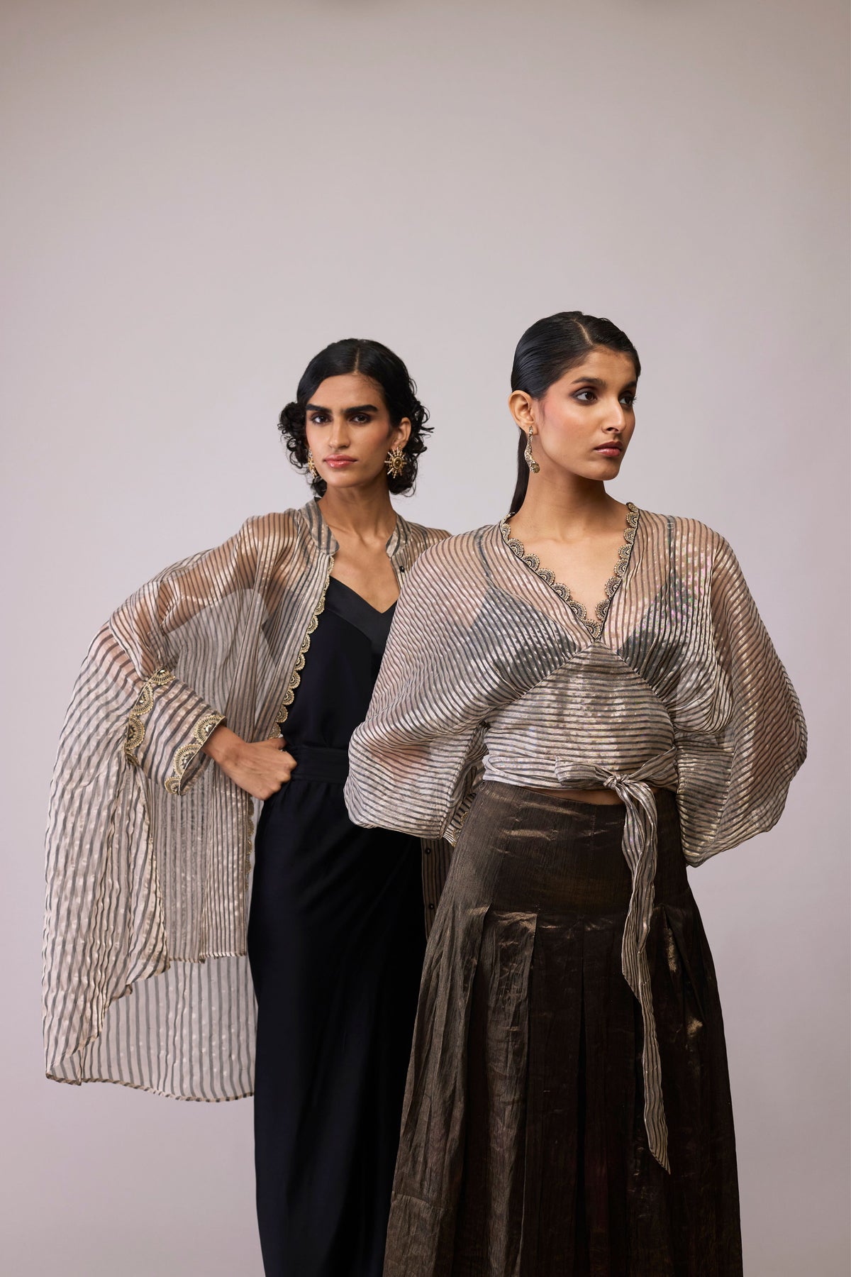 Black Stripe Maria Top