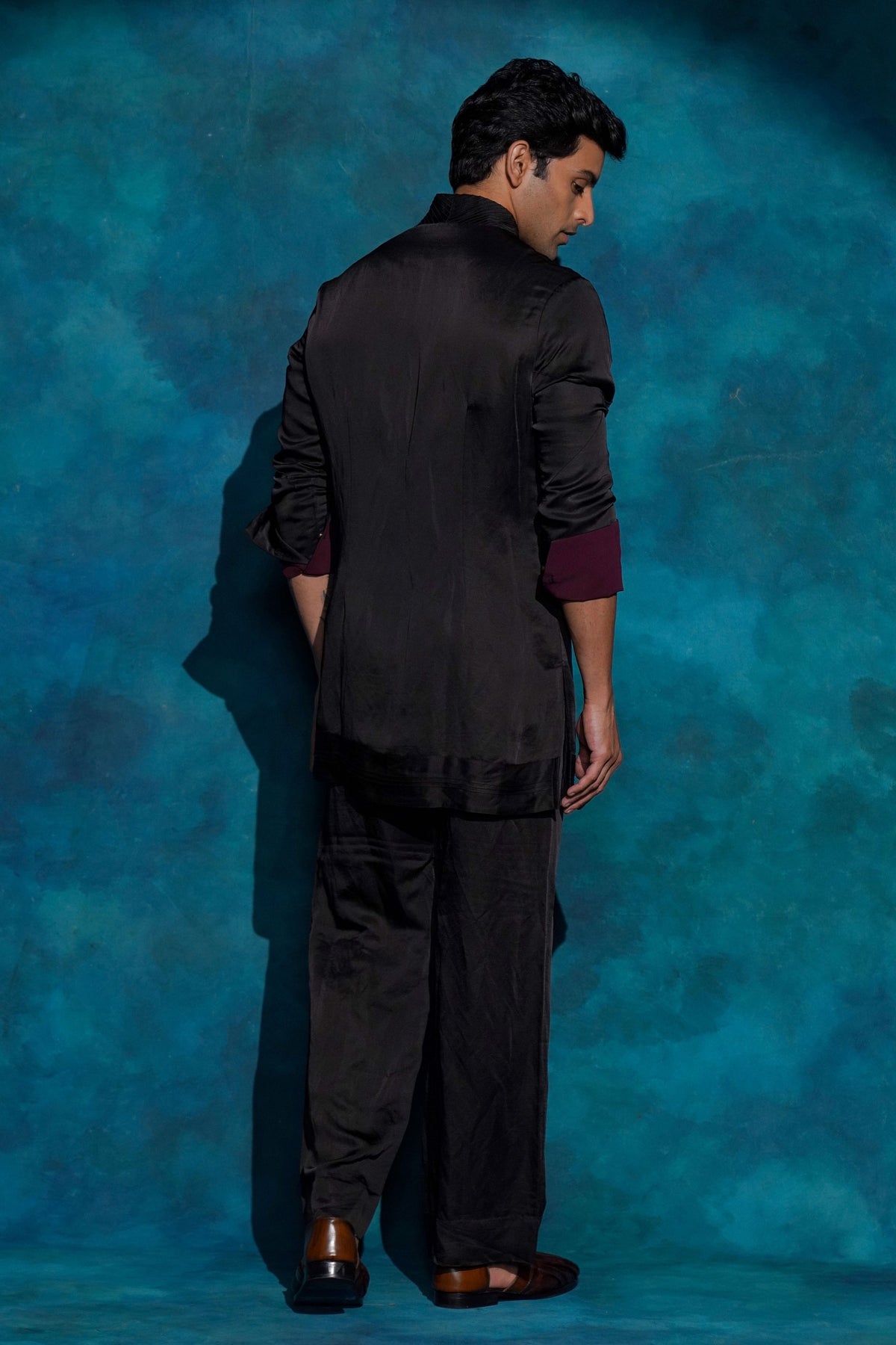 Black Short Kurta Set