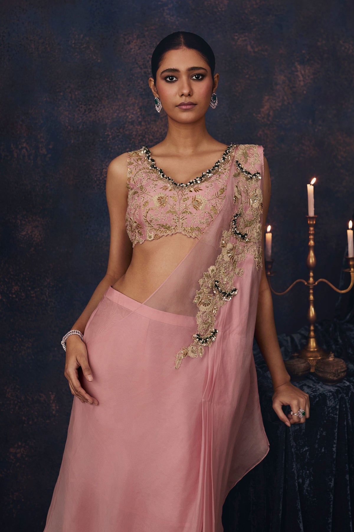 Up Mukesh Drape Set