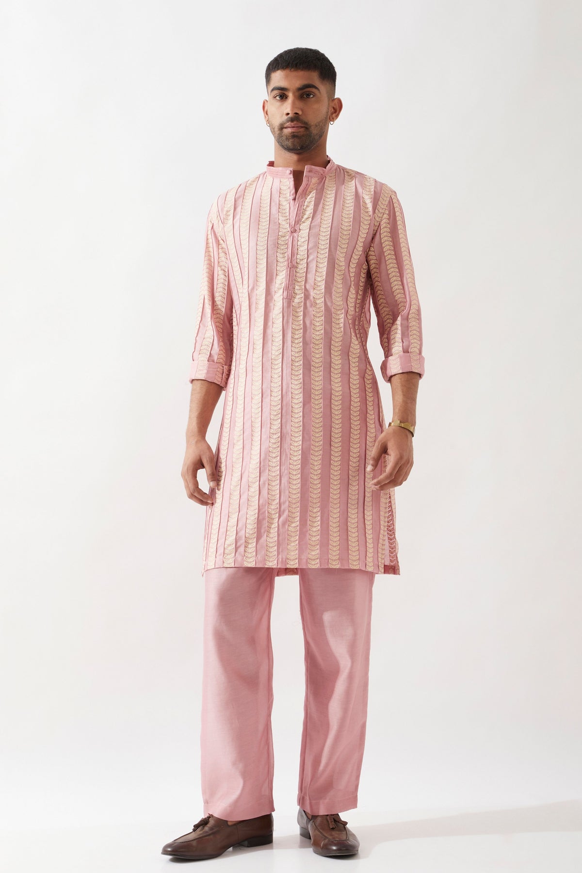 Tiscon Catkin Pink Kurta Set