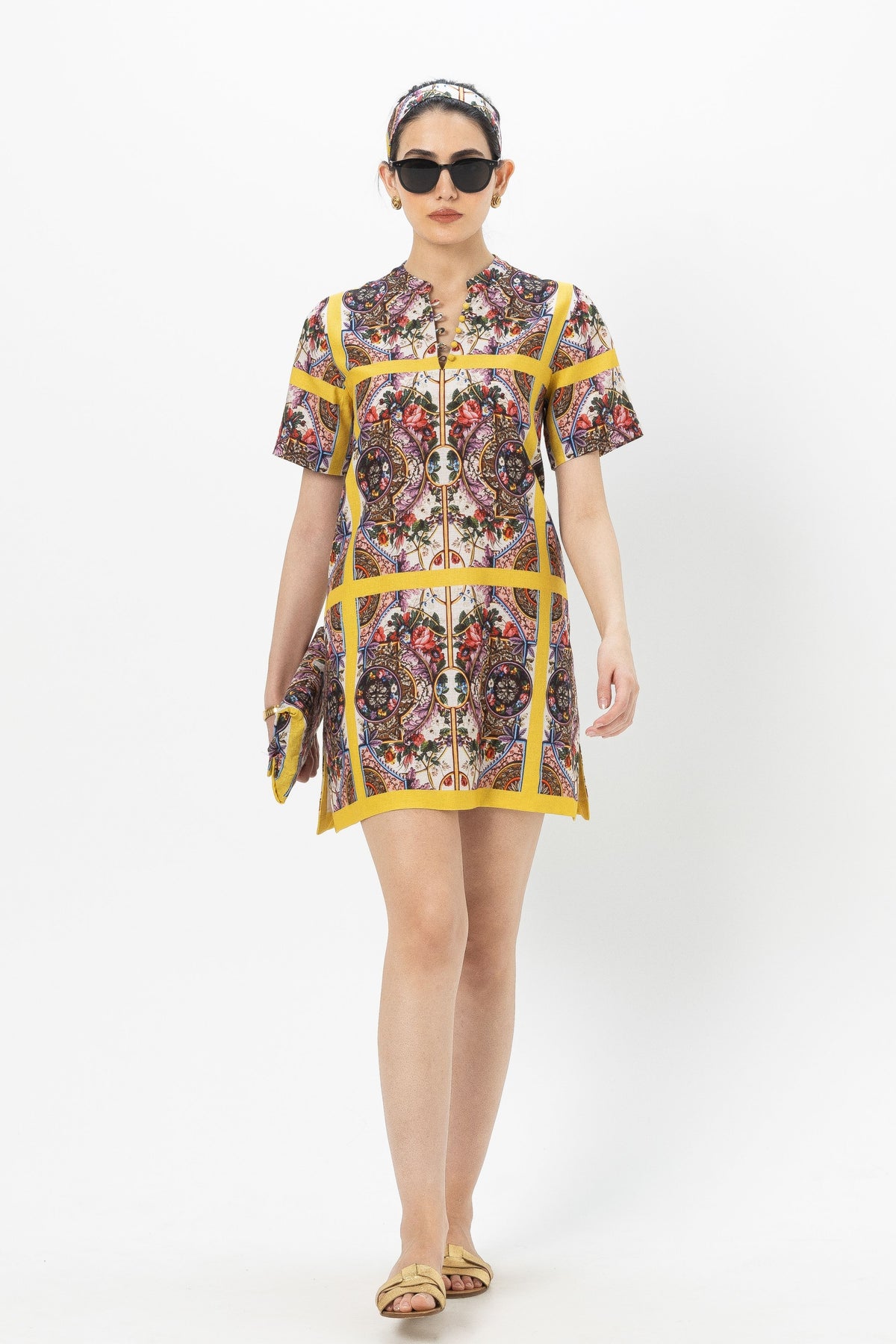Rococo Yellow Shift Dress