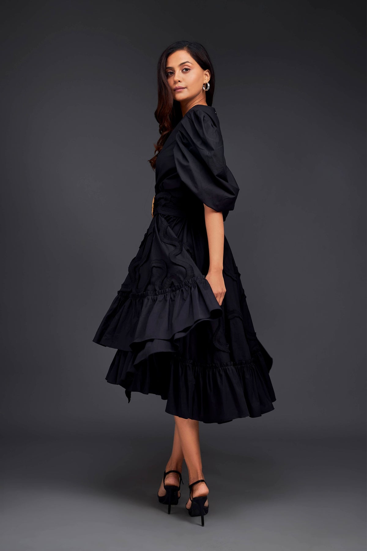 Black Frill Co-ord Set