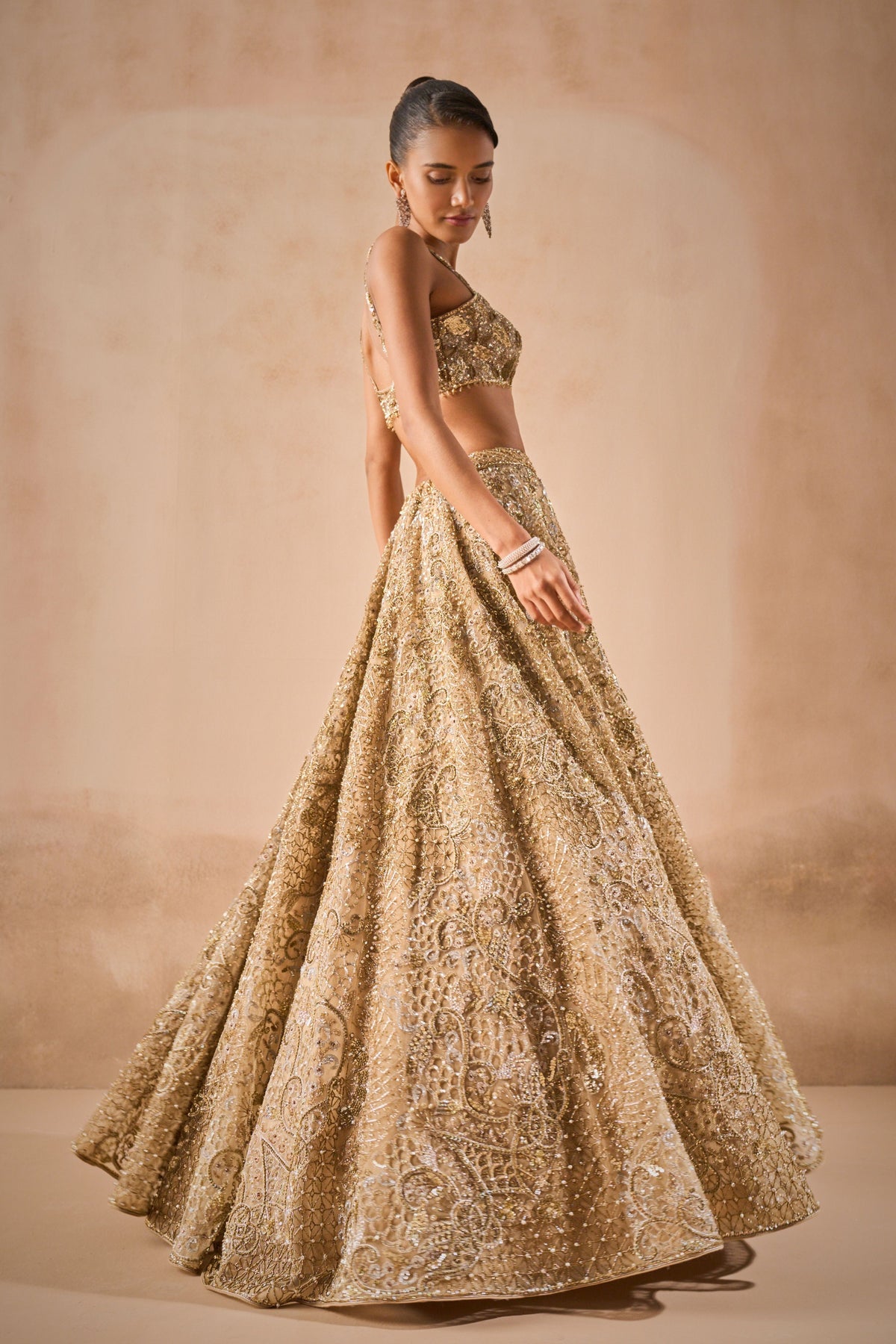 Gold Lehenga Set