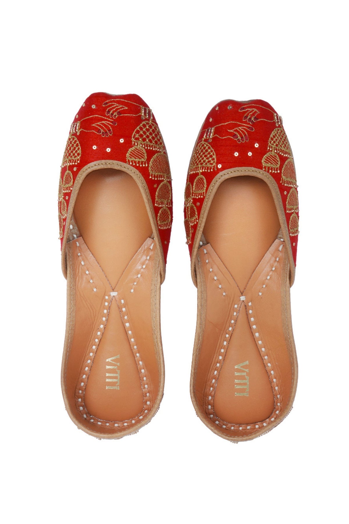 Kaleera Deep Red Juttis