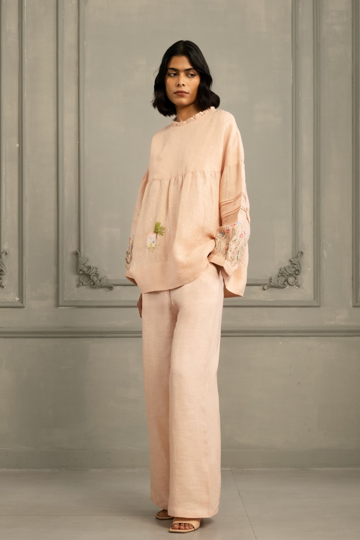 Old Rose Linen Co-ord Set