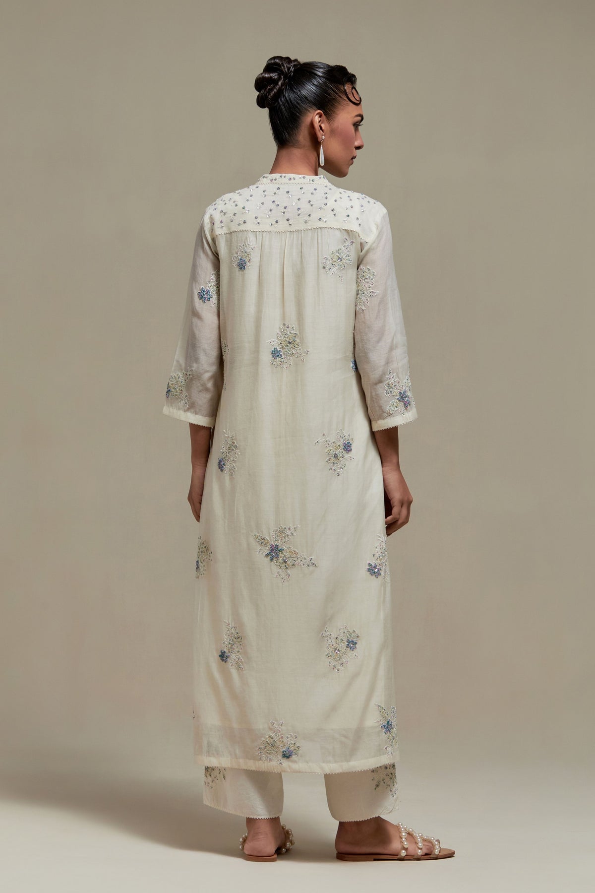 Blue Cotton Kurta And Pants
