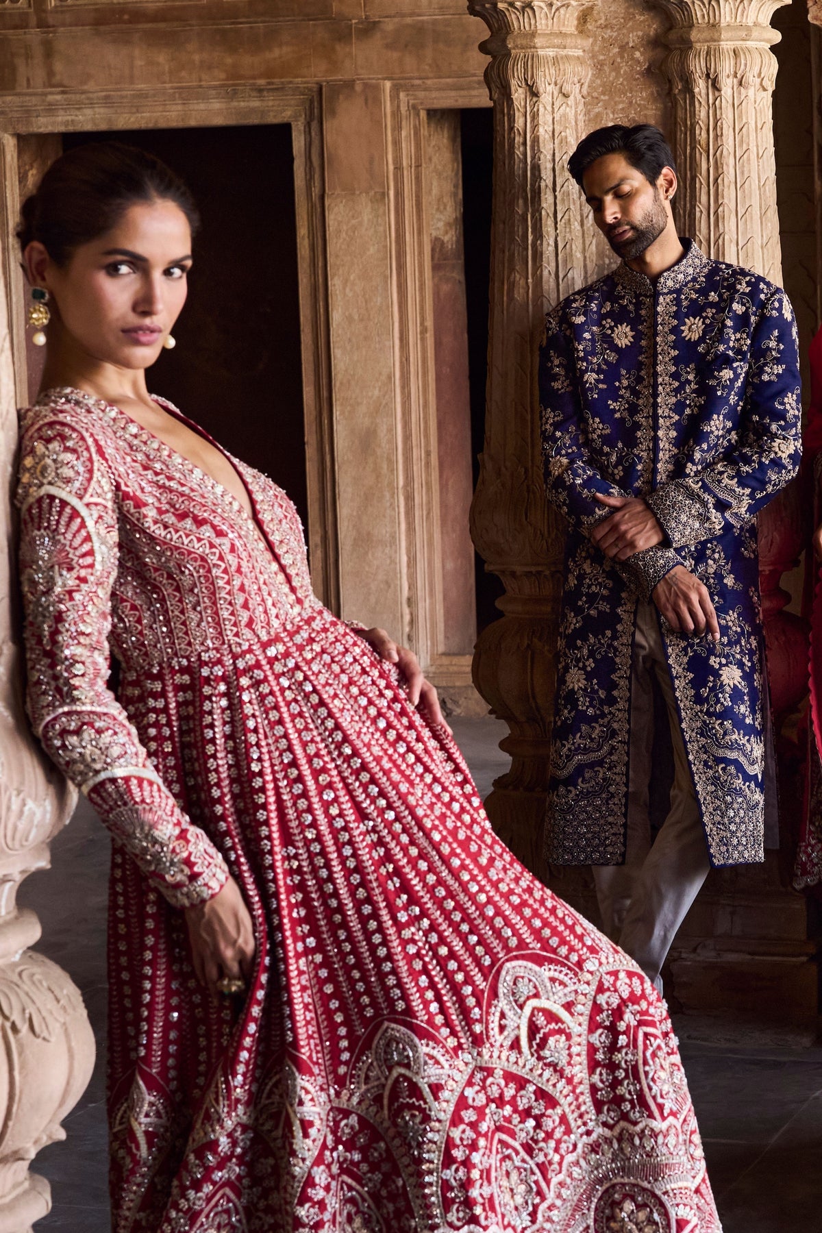 Red Anarkali