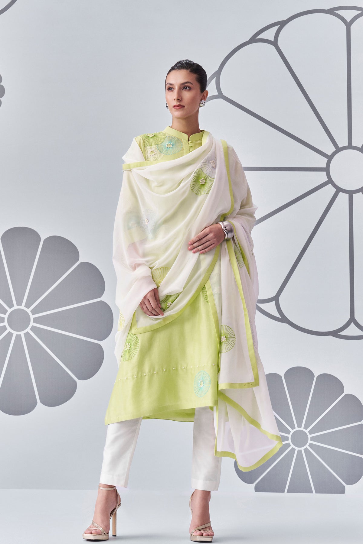Lime Green Kurta Set