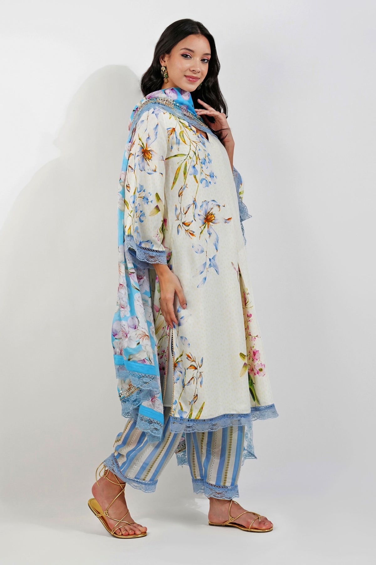 Summer Floral Kurta Set