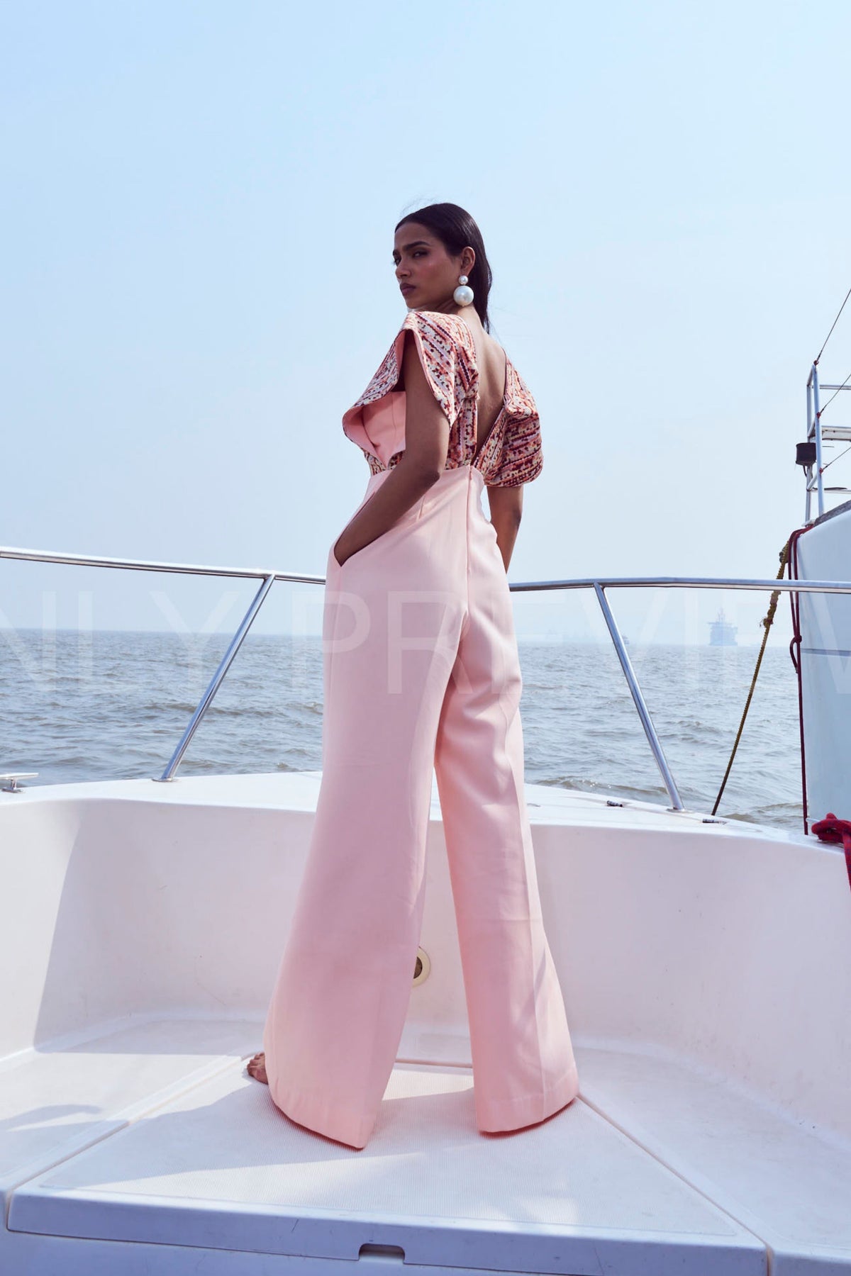 Sequin Printed Jumpsuit