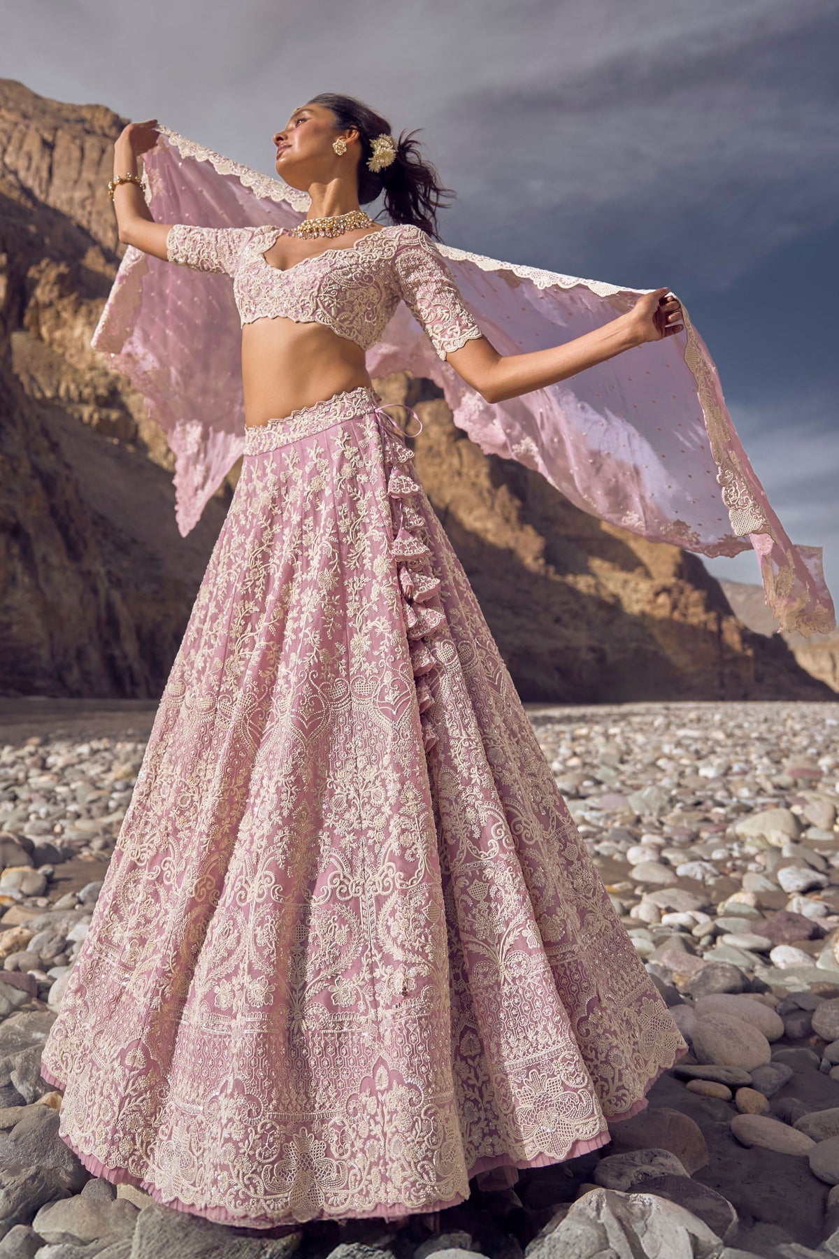 Amethyst Mauve Lehenga Set
