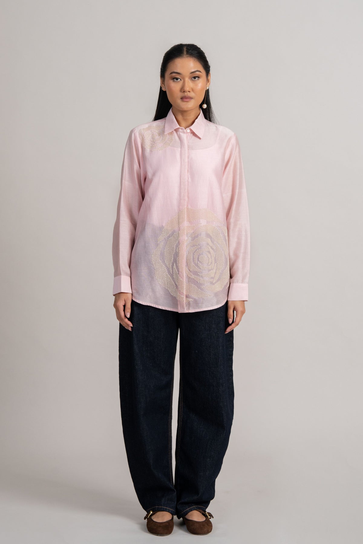 Rosette Full Sleeve Shirt