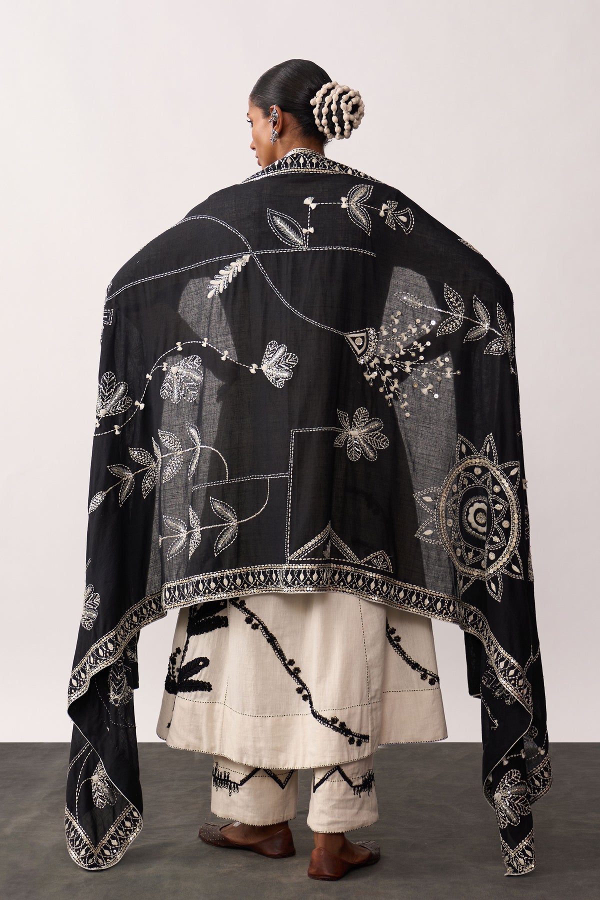 Rani Laxmi Black Dupatta