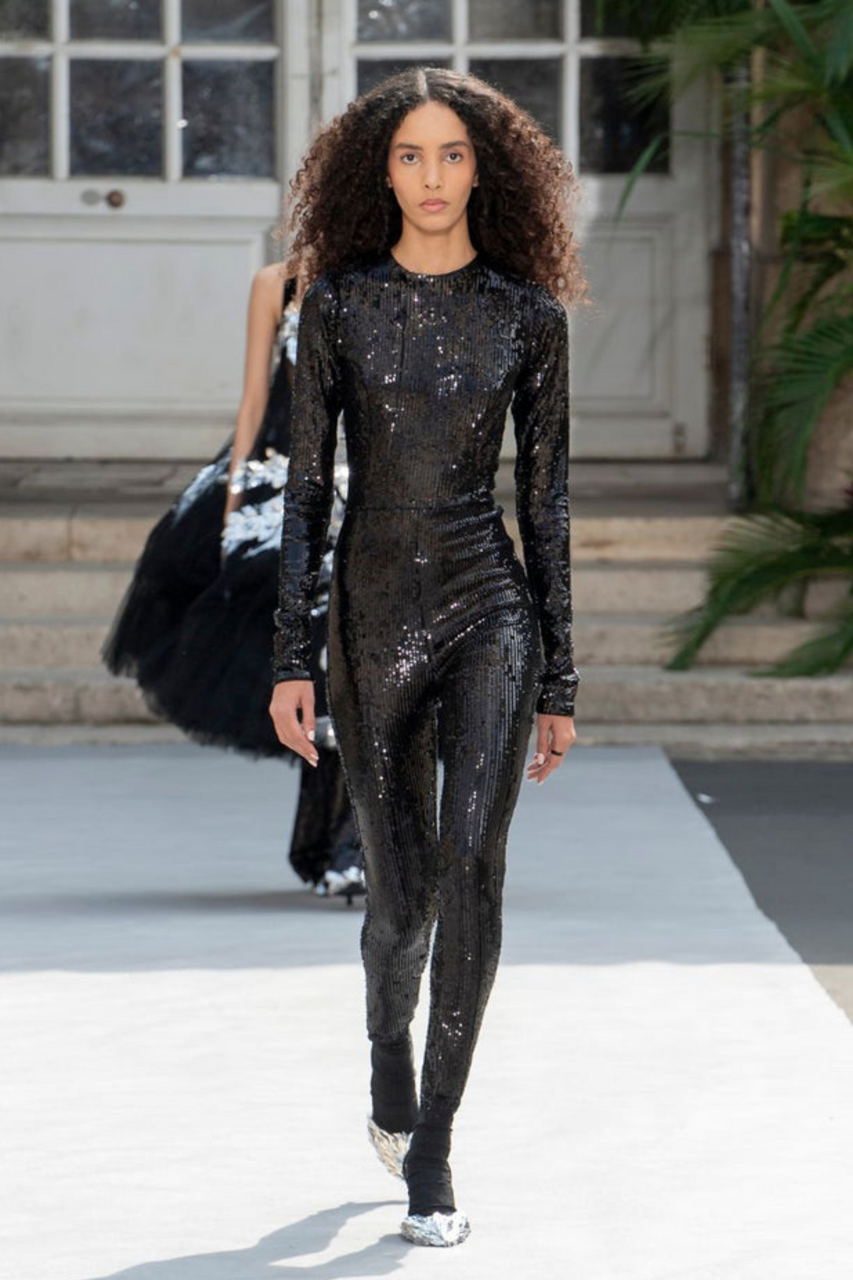 Noir Sequinned Bodysuit