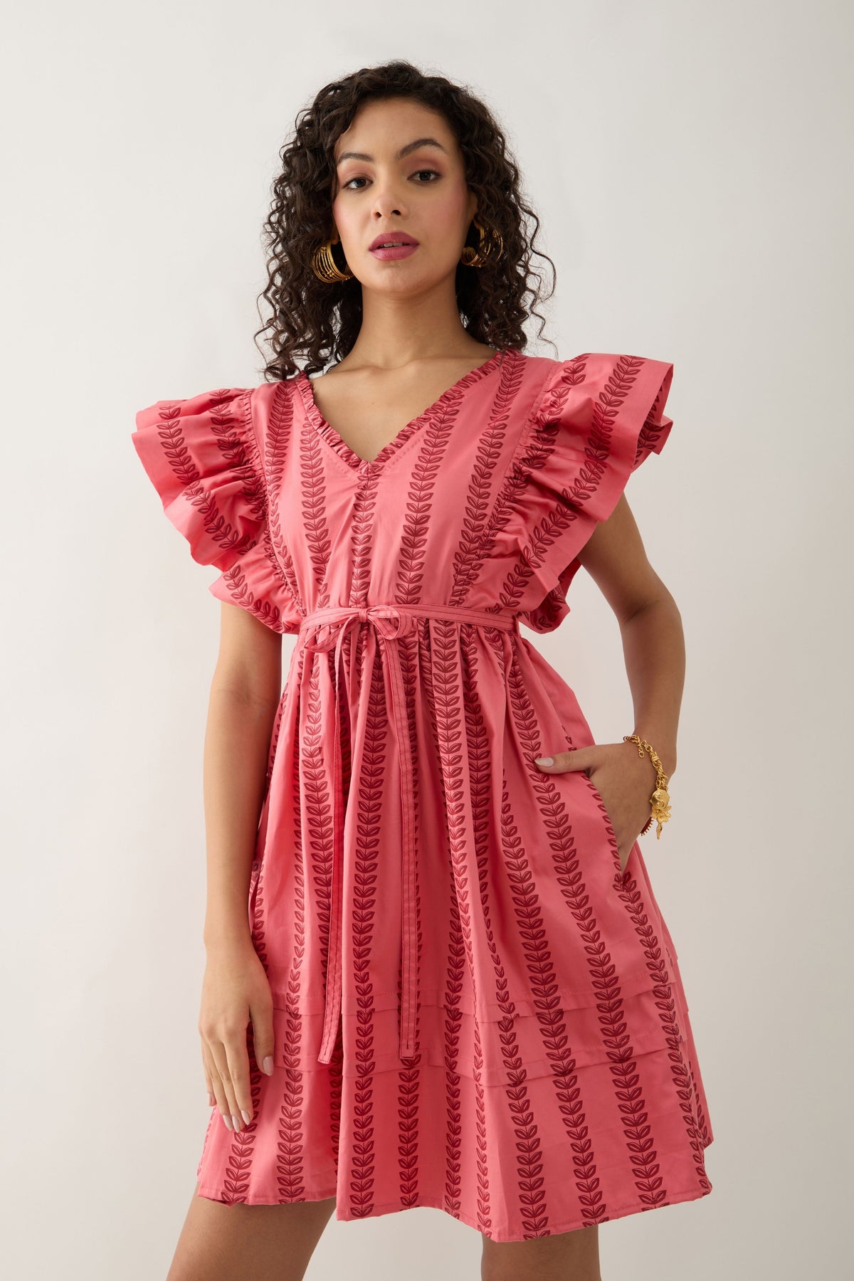 Gala Salmon-colored Dress
