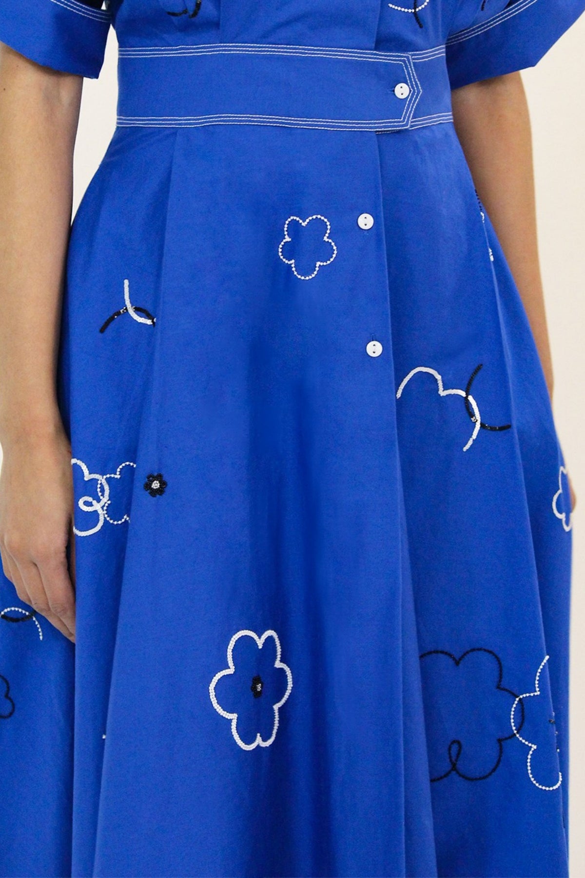 Ditsy Embroidered Sundress