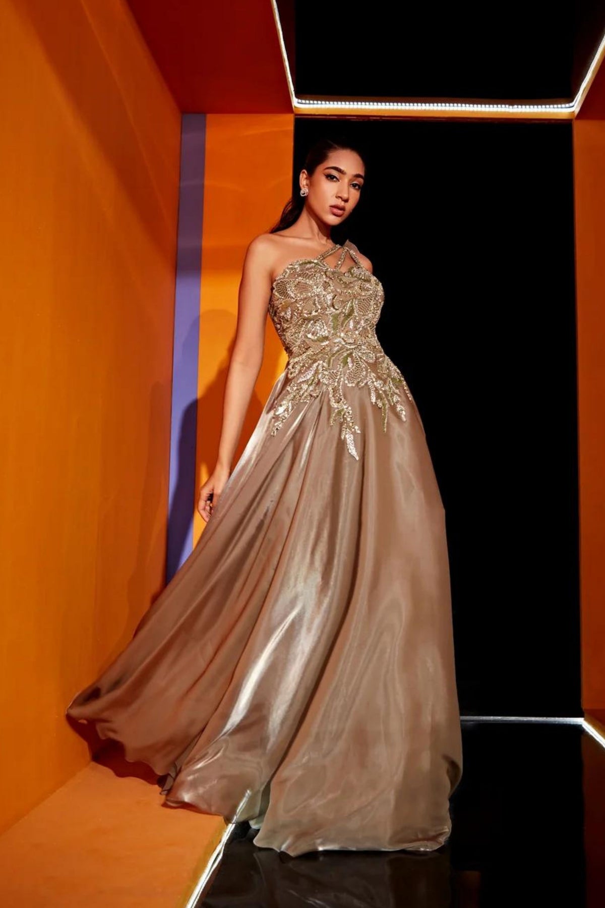 Paris Dusty Grey Gown