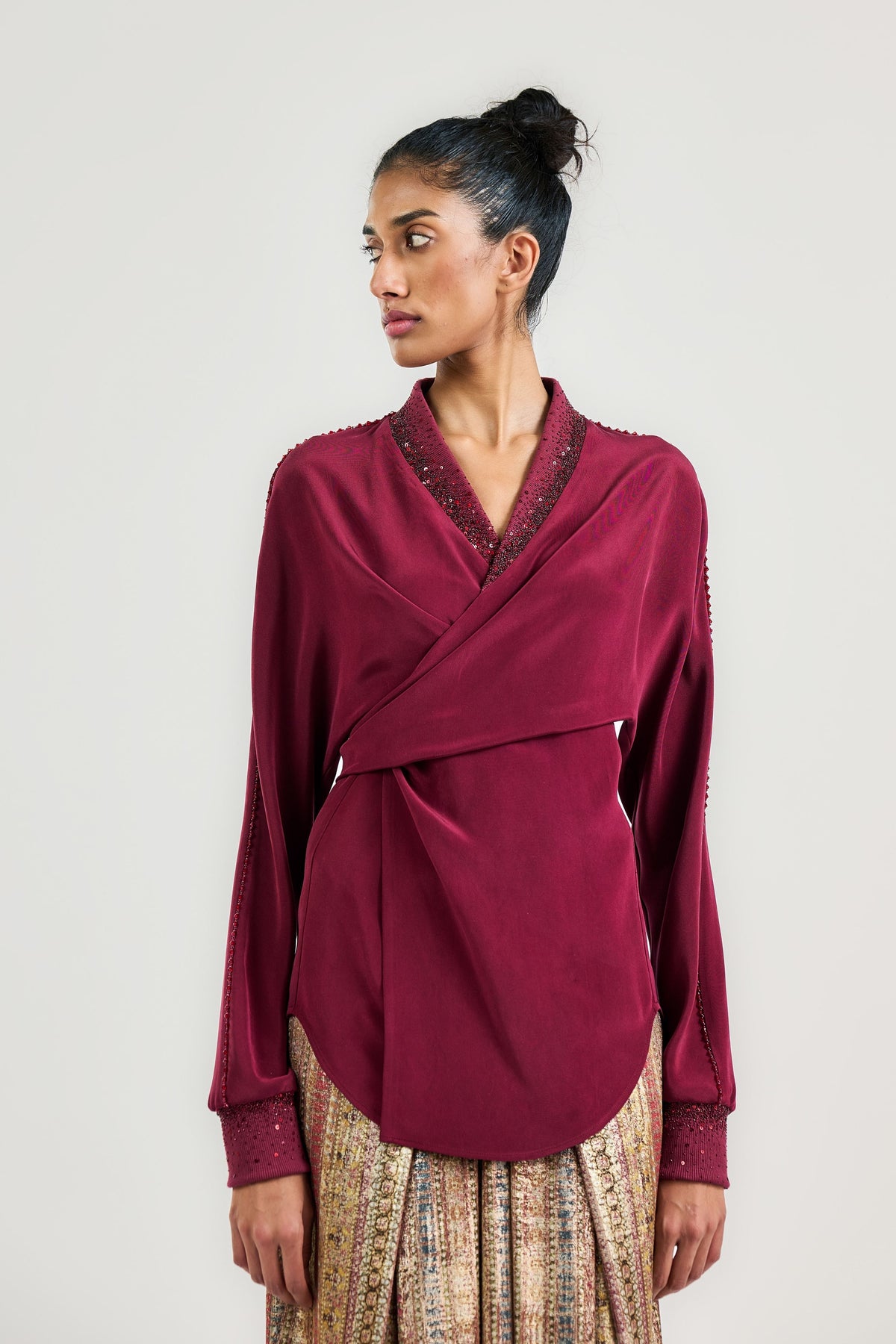 The Cocktail Wrap Top