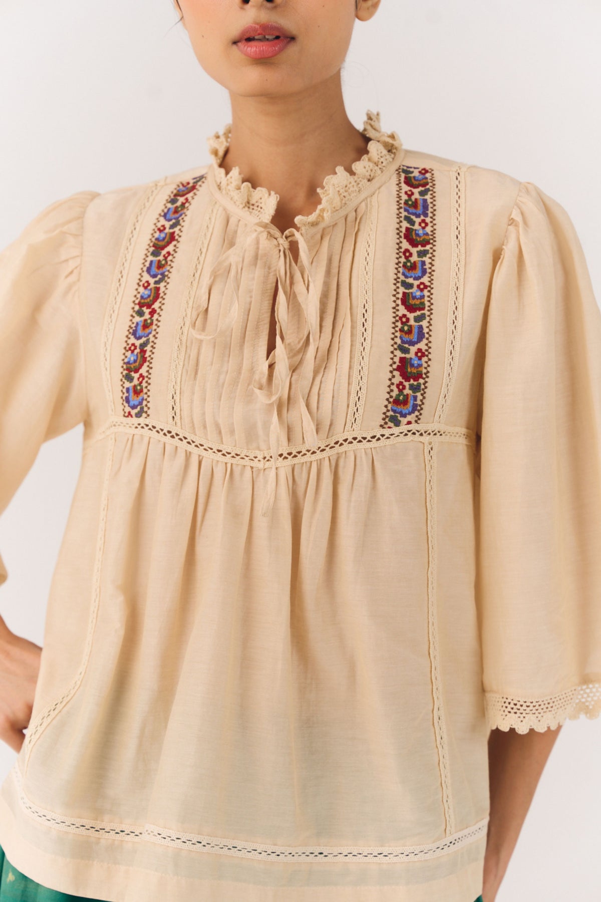 Rose Ivory Top