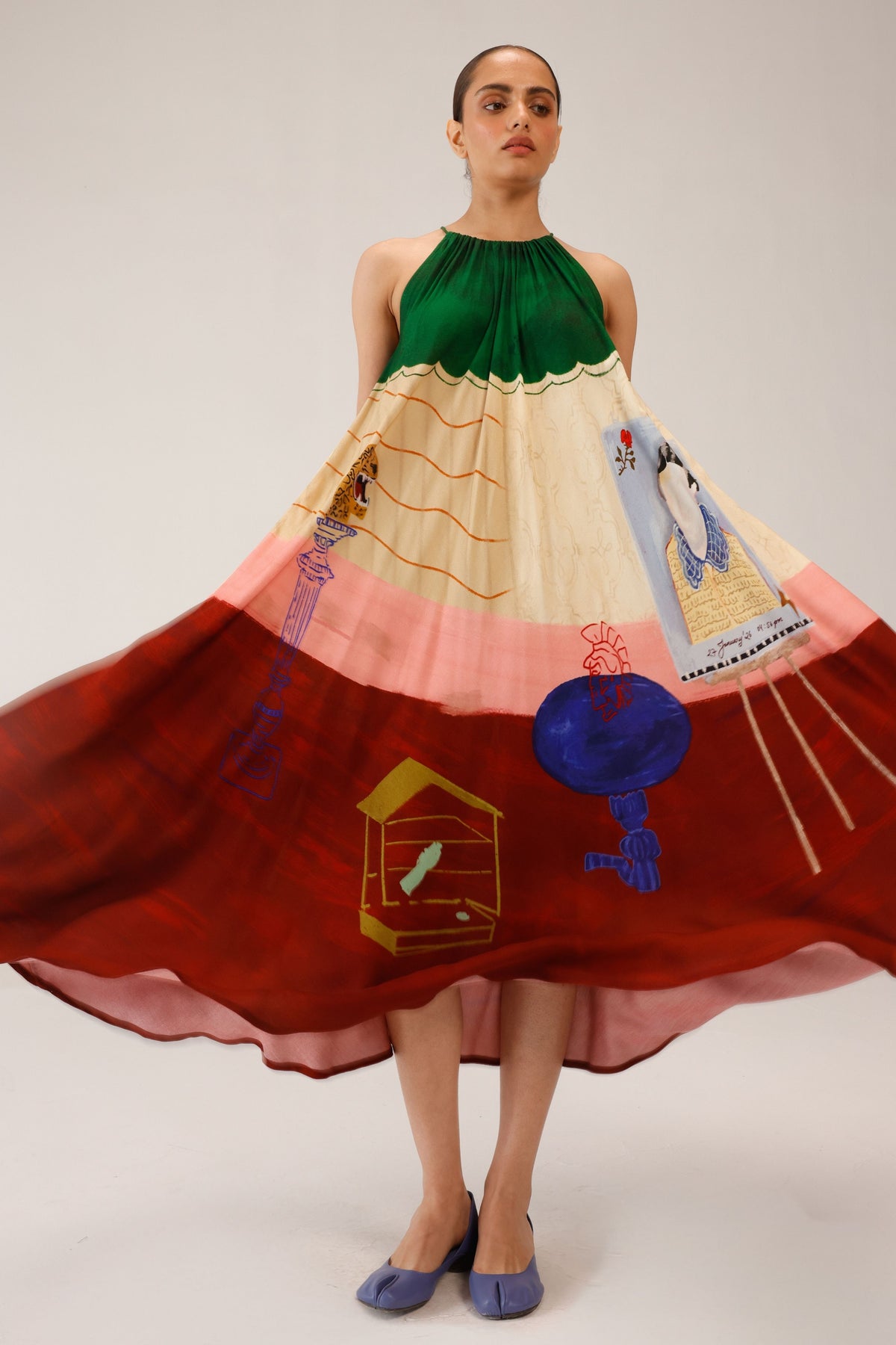 Sunlit Circle Long Dress