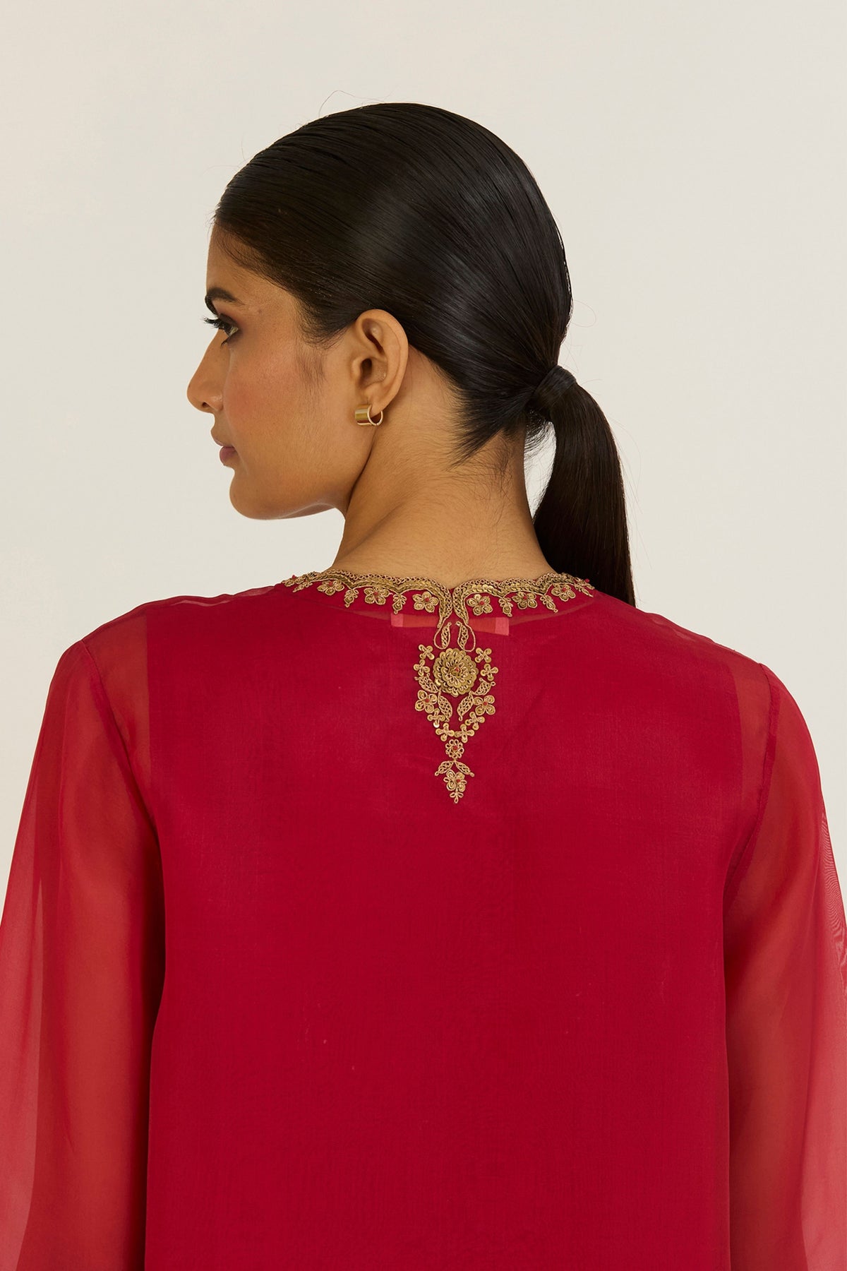 Nandita Red Kurta &amp; Pants