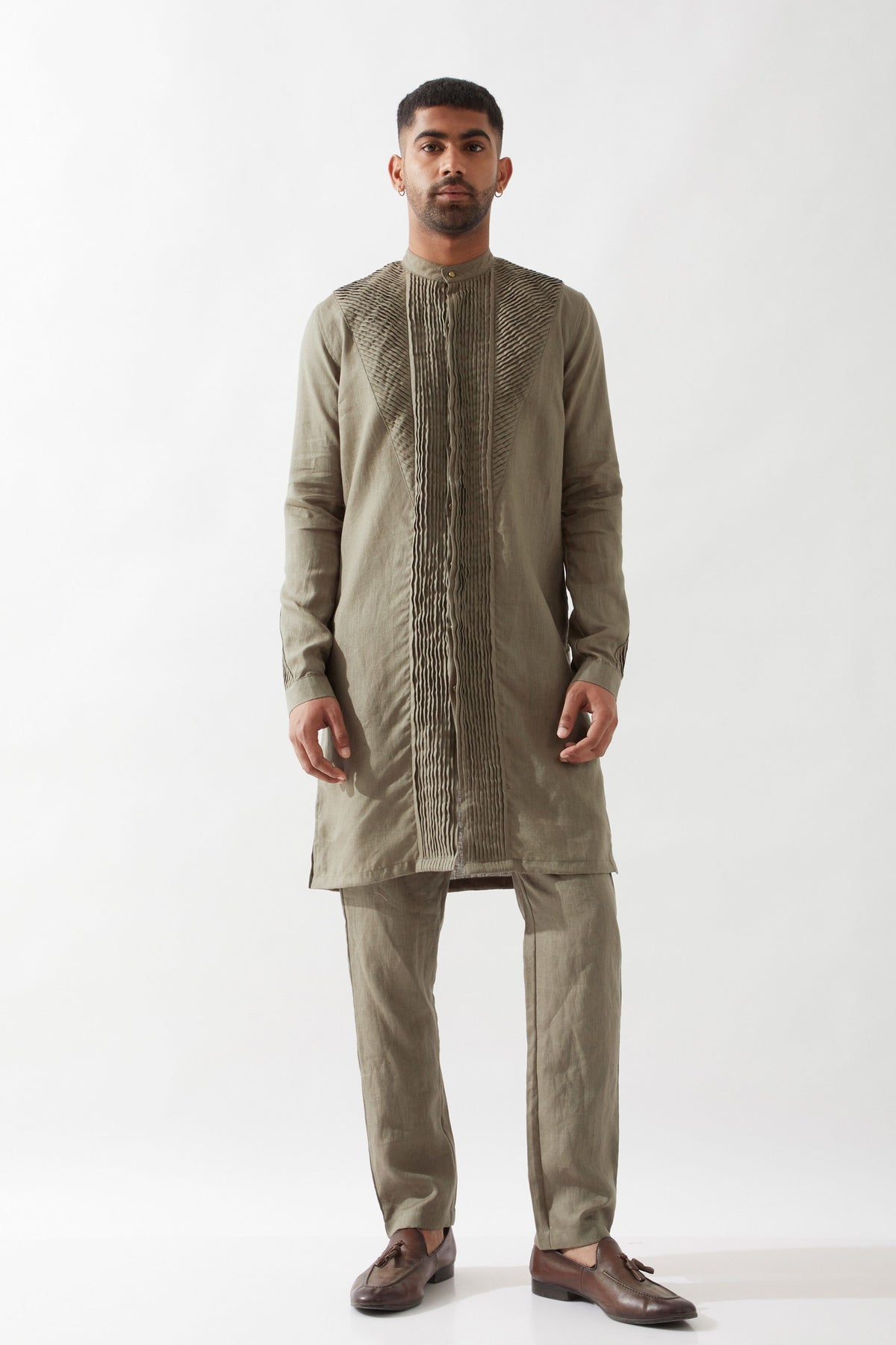Gill Olive Kurta Set