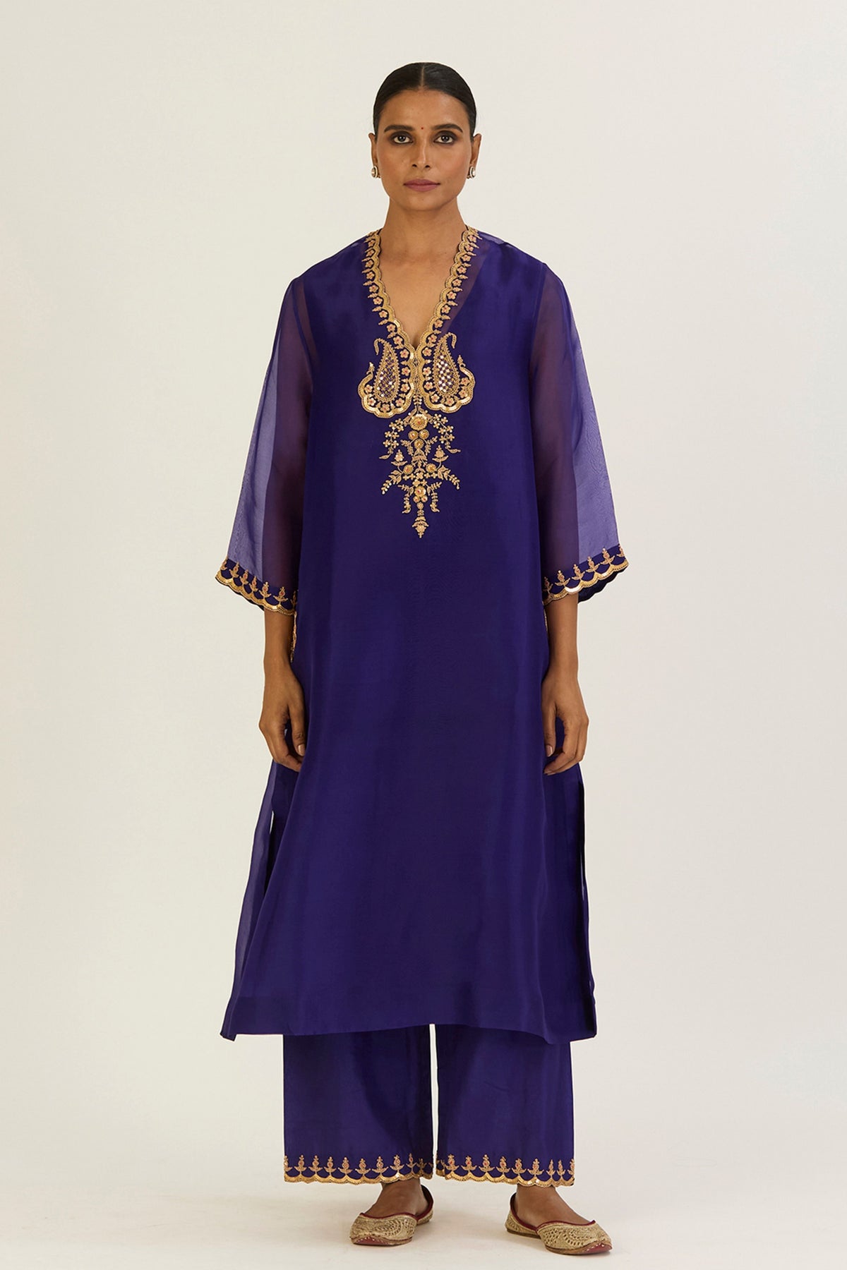 Rysa Royal Blue Kurta &amp; Pants