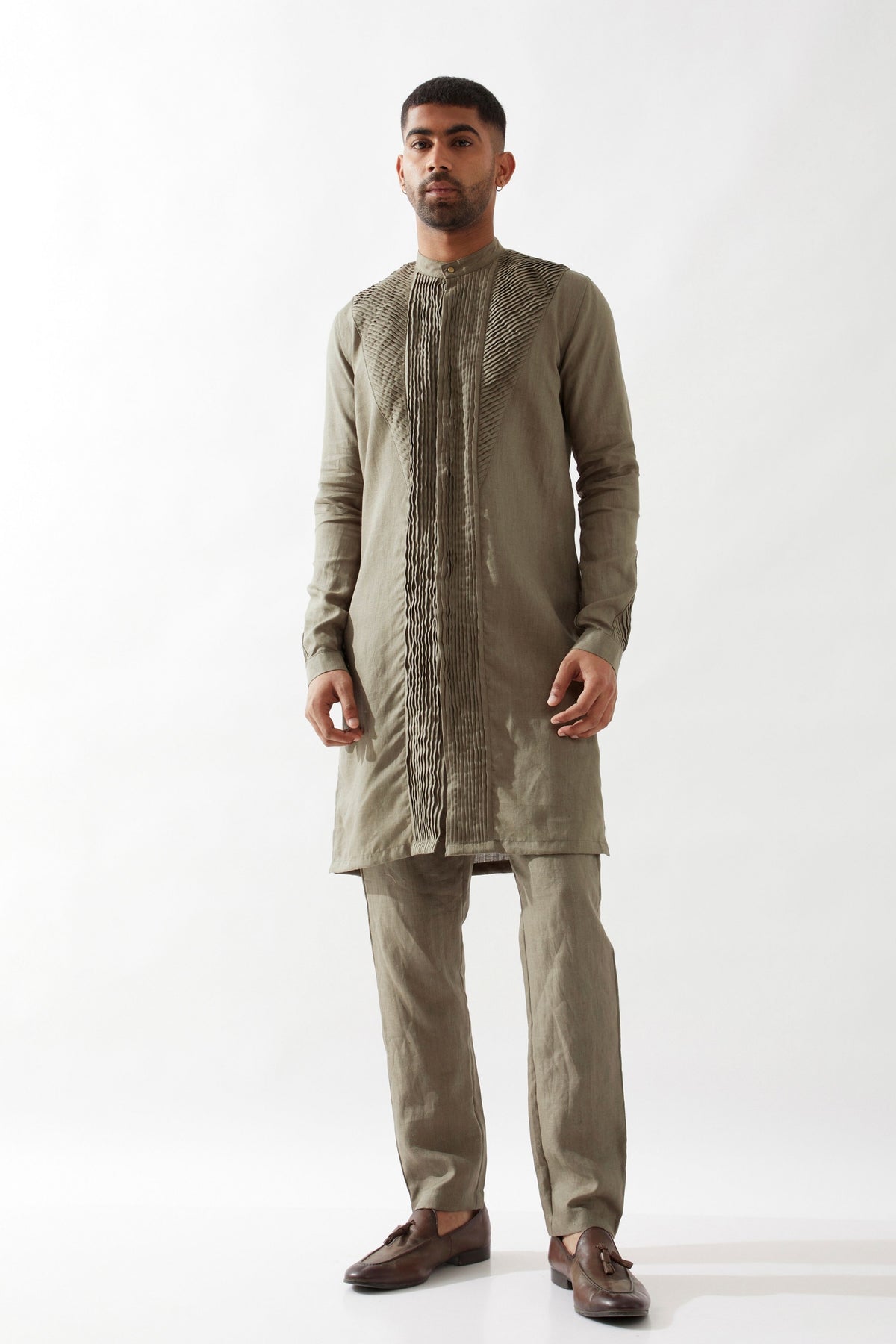 Gill Olive Kurta Set