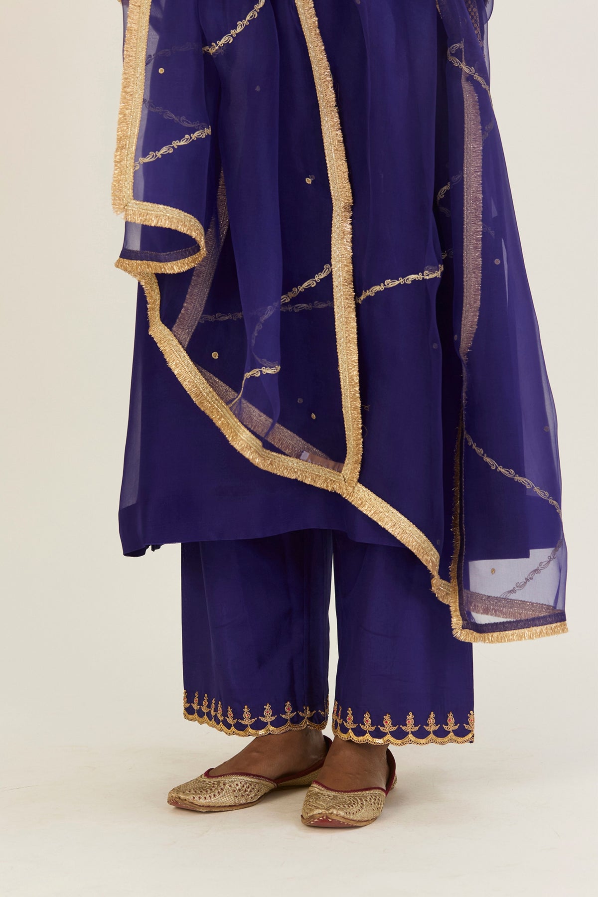 Rysa Royal Blue Kurta &amp; Pants