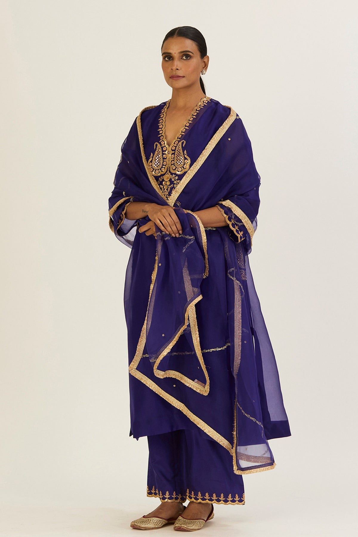 Rysa Royal Blue Kurta &amp; Pants