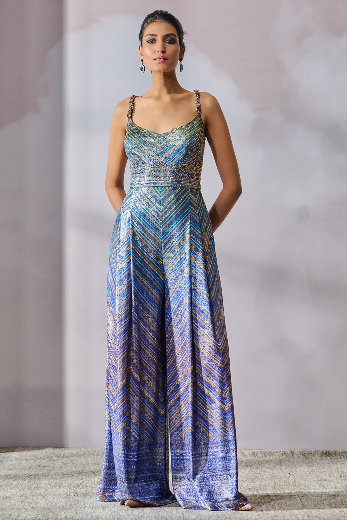 Gemoteric Print Jumpsuit