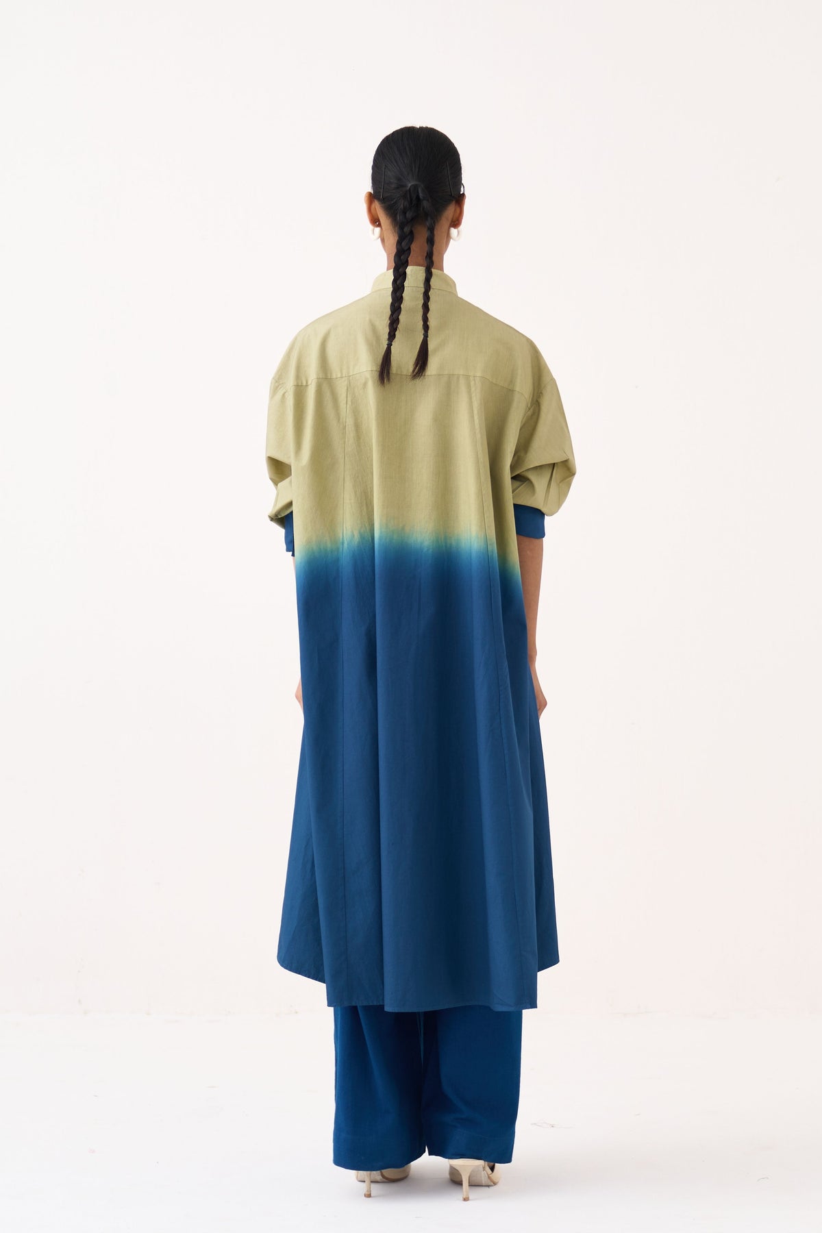 Dip-Dye Side Button Tunic