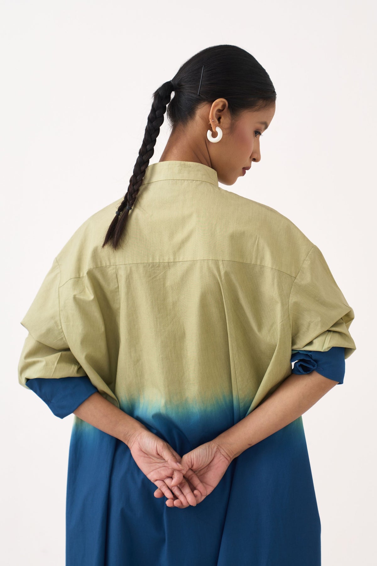 Dip-Dye Side Button Tunic