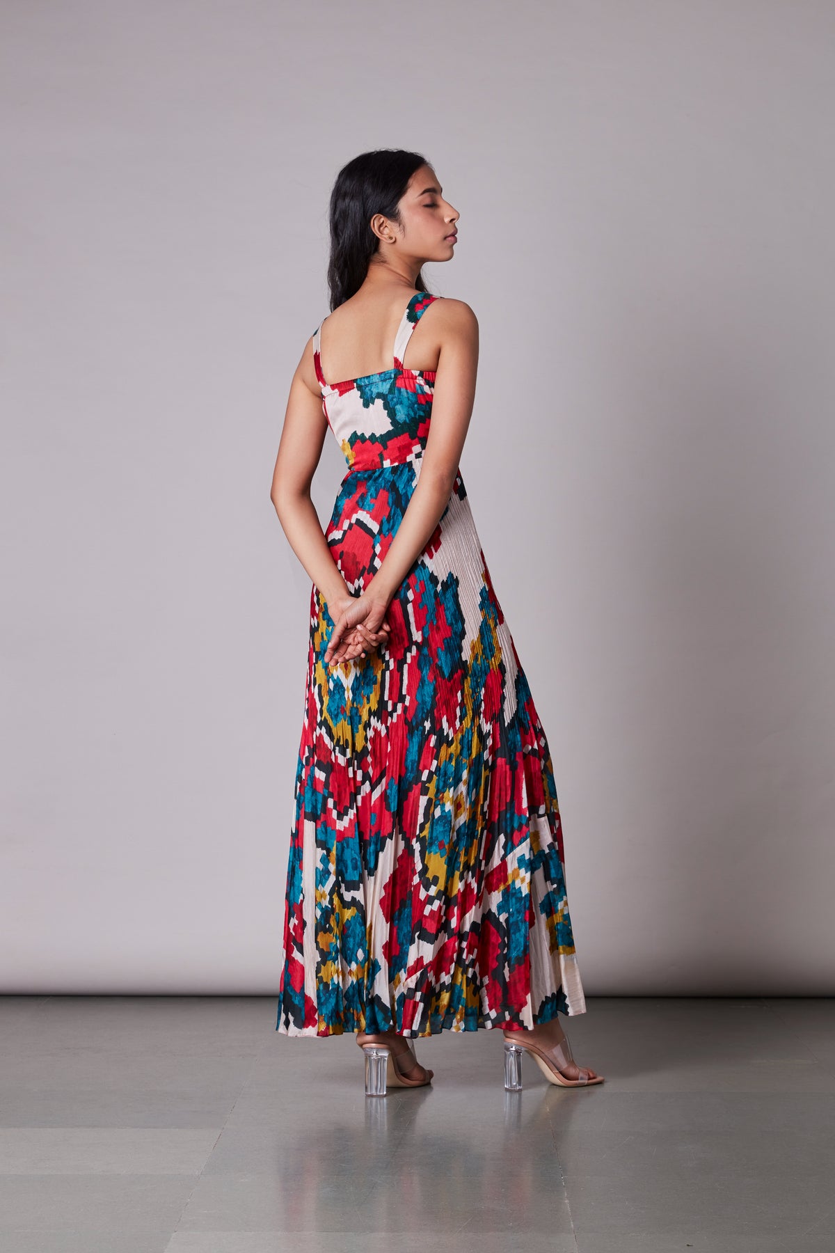 Ikat print mai dress