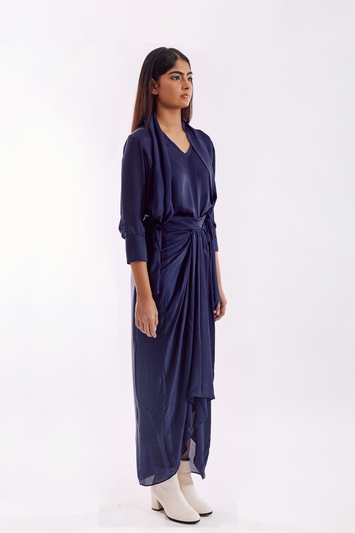 Indigo Side Tie Top