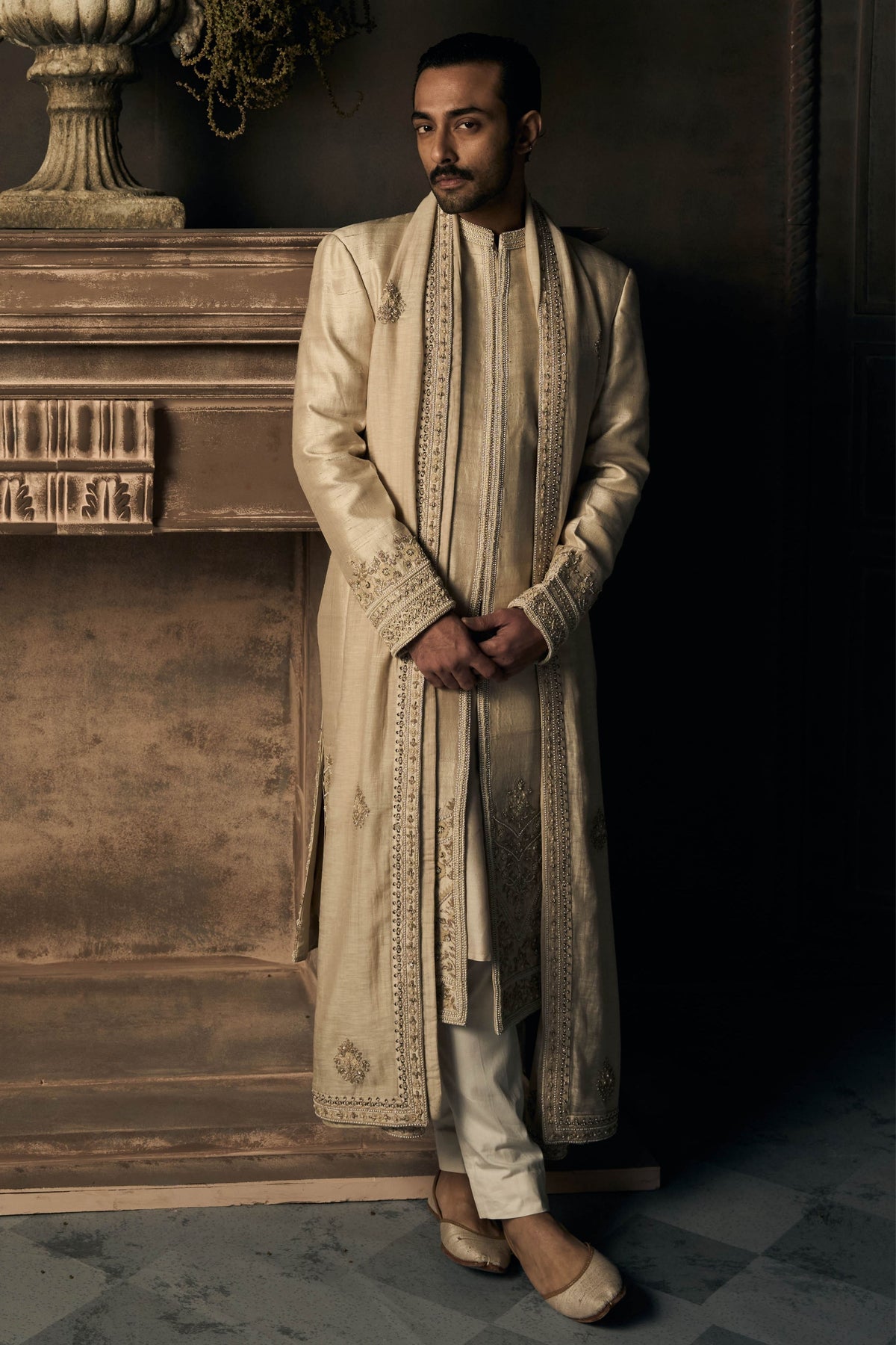 The Royal Mogra Sherwani Set