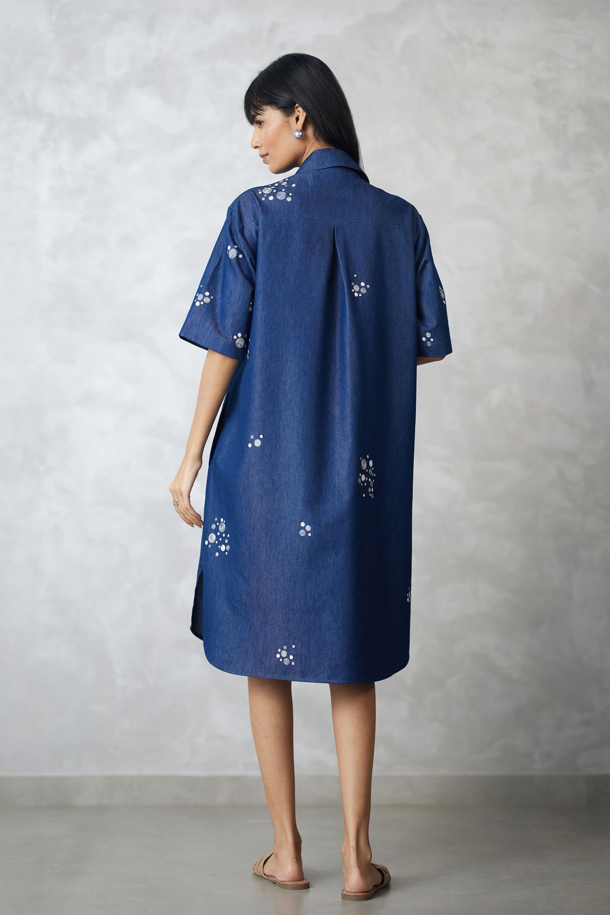 Denim Lounge Shirt Dress