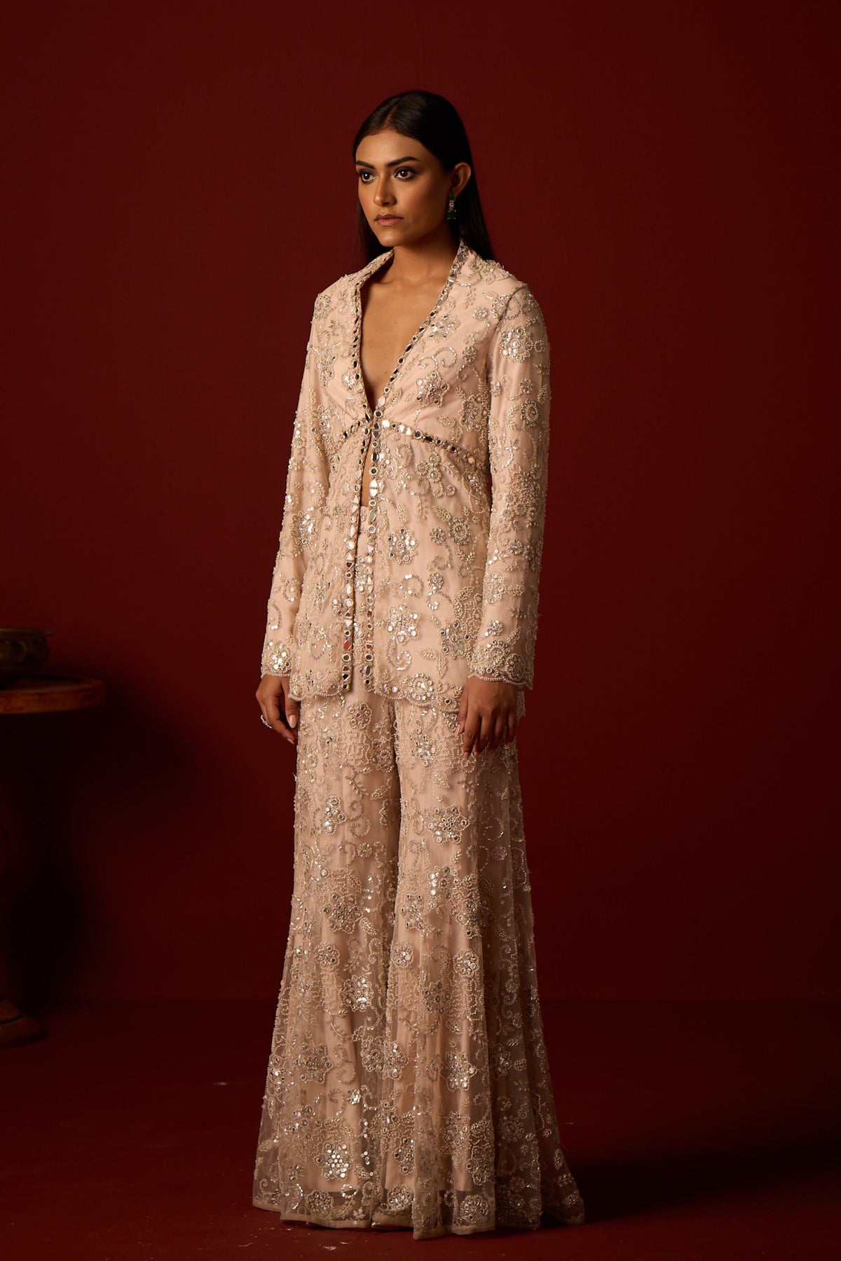 Embroidered Sharara Set