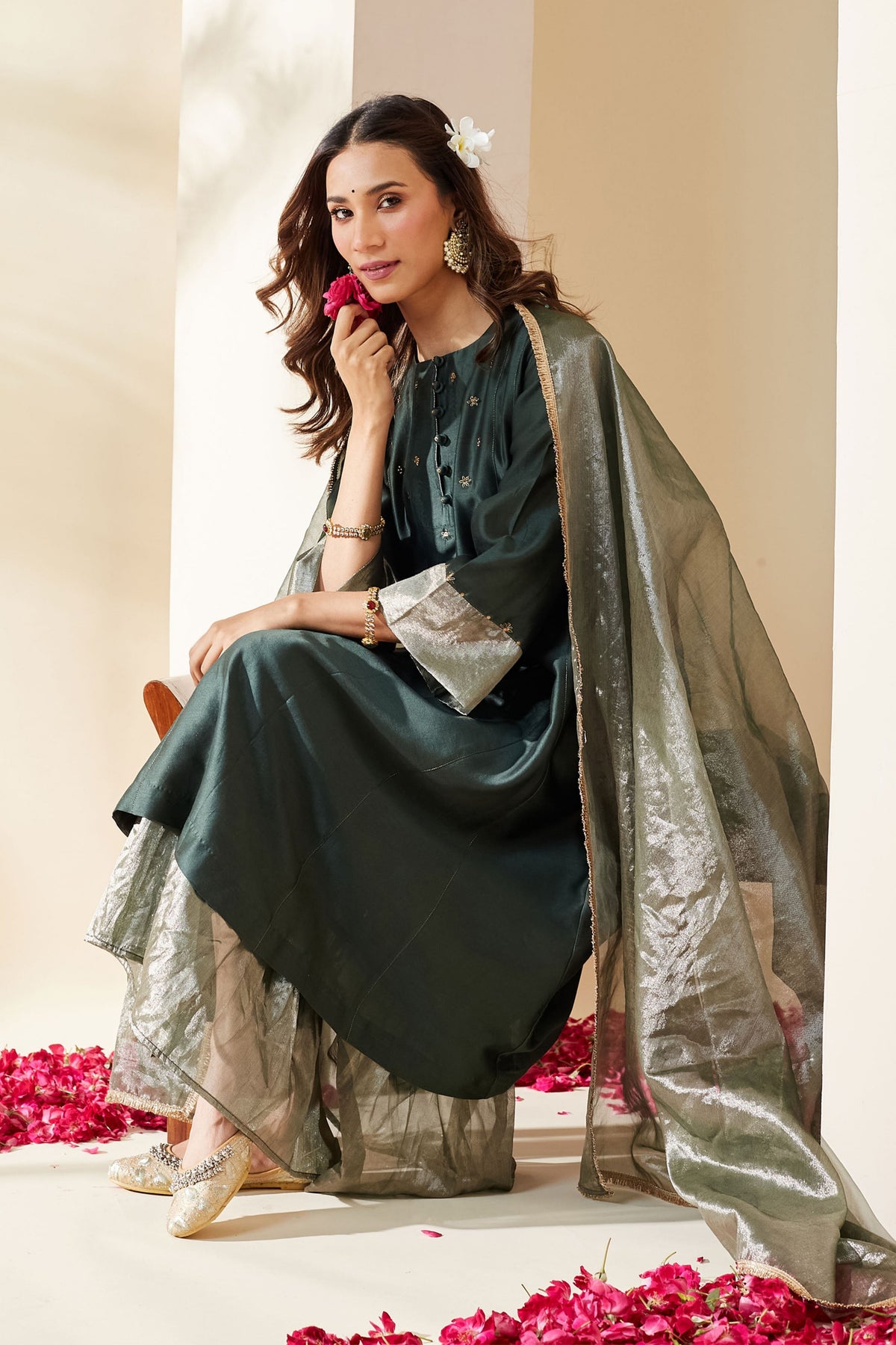 Royal Green Nazneen Kurta Set