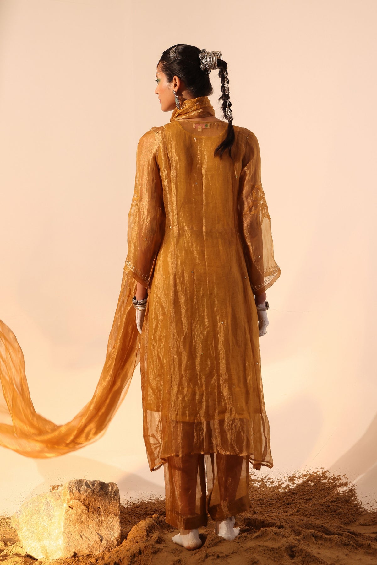 Mustard Kurta Set