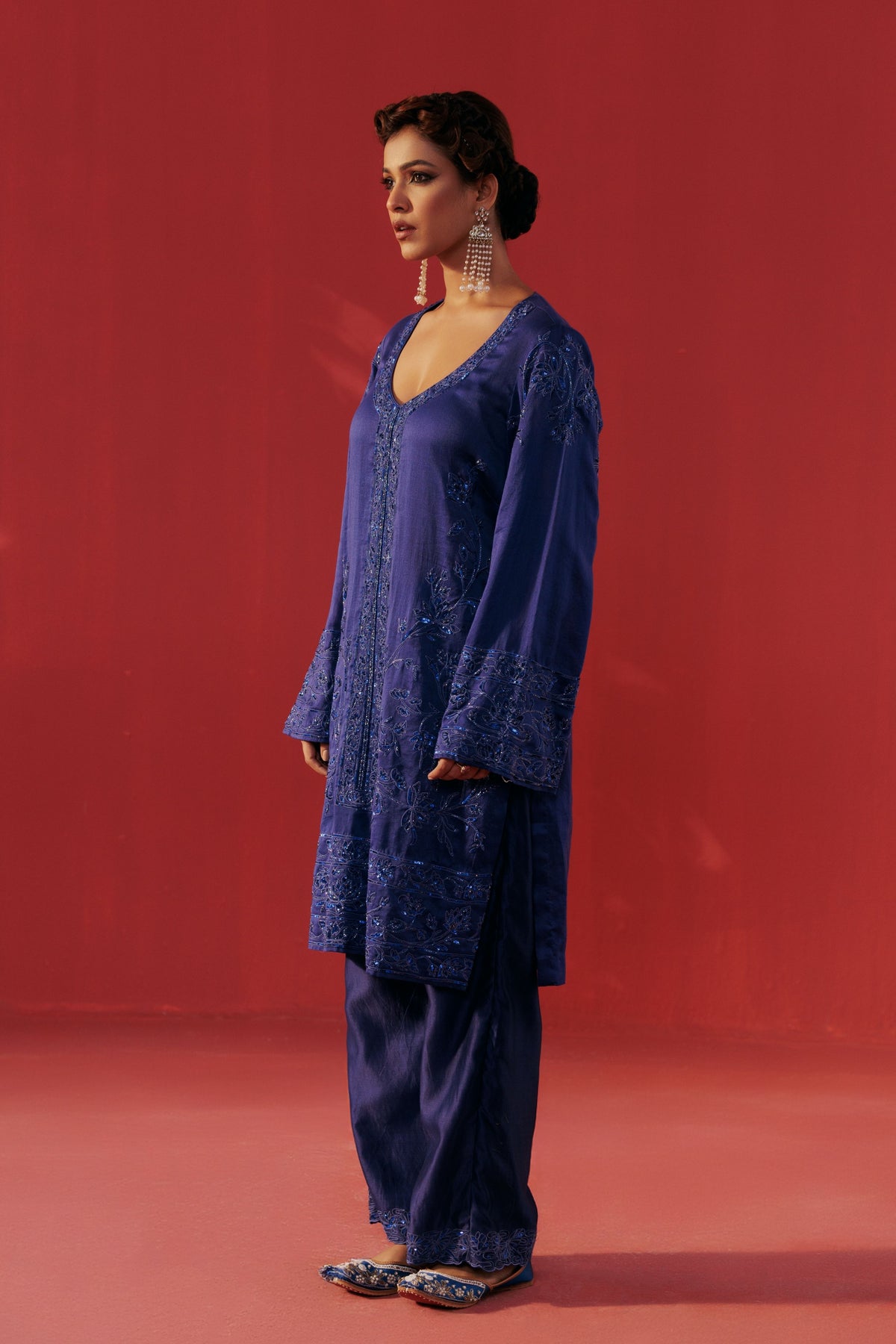 Night Blue Kurta Set