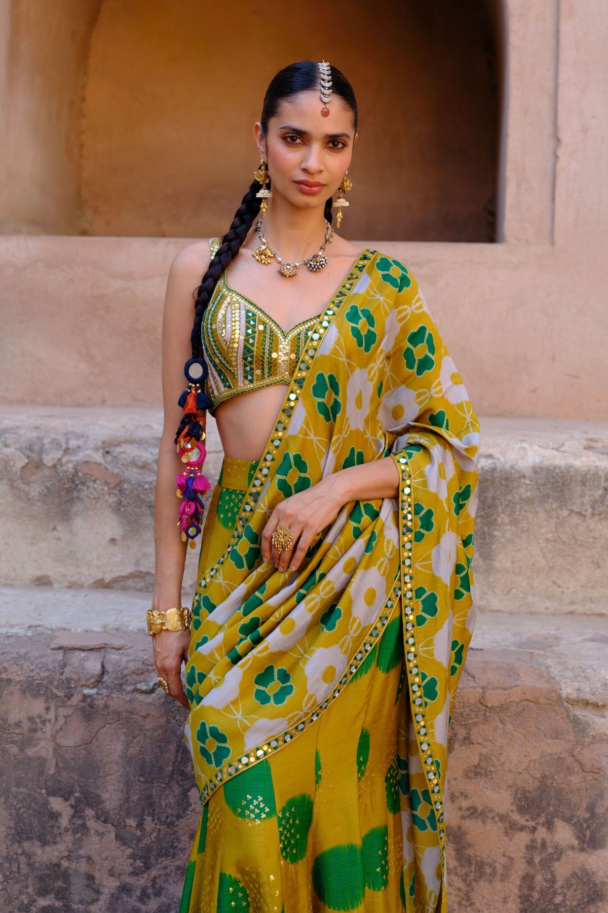 Tara Draped Saree Set