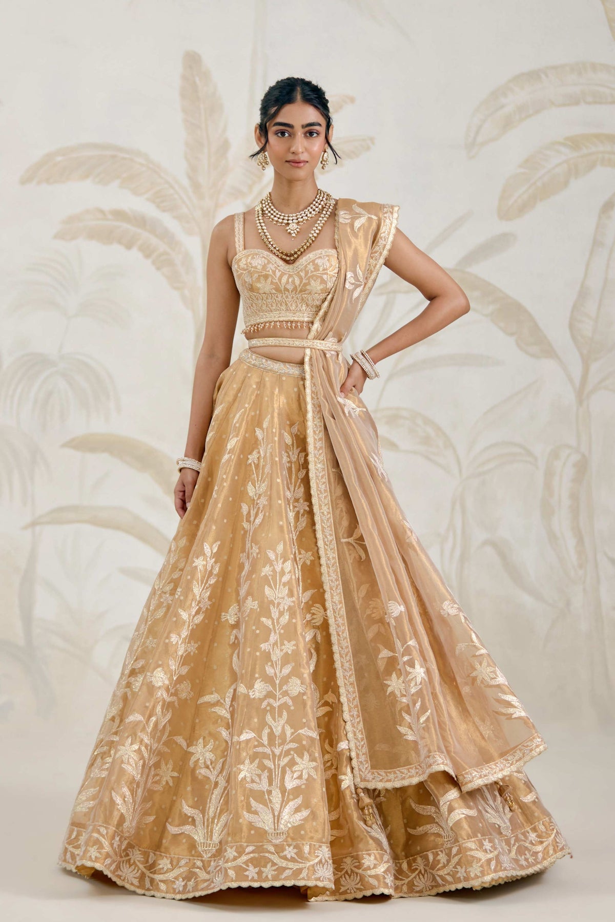 Gold Lehenga Set