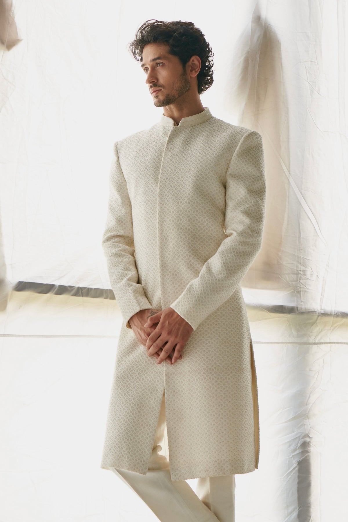 Ivory Jaal Sherwani