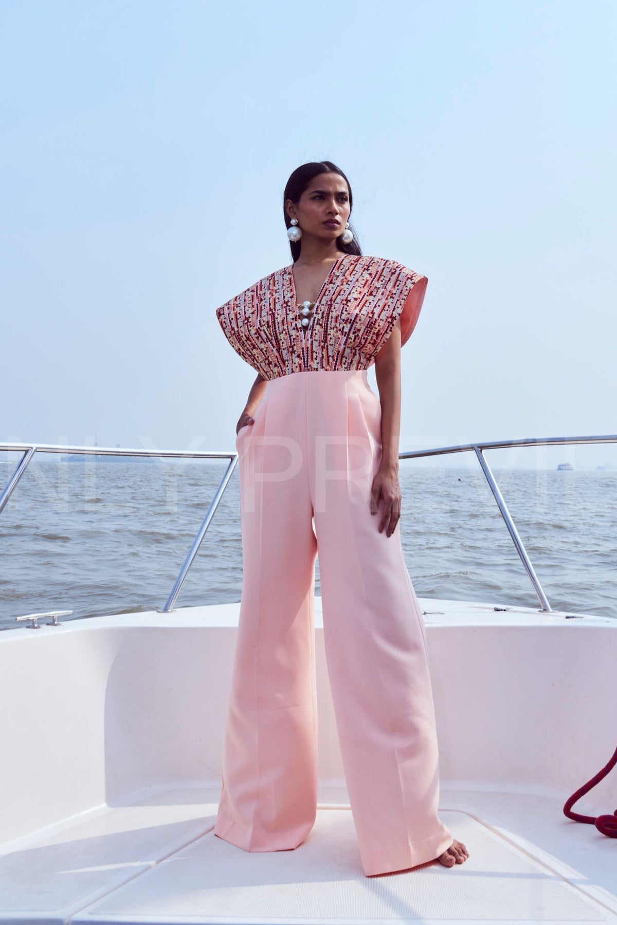 Sequin Printed Jumpsuit