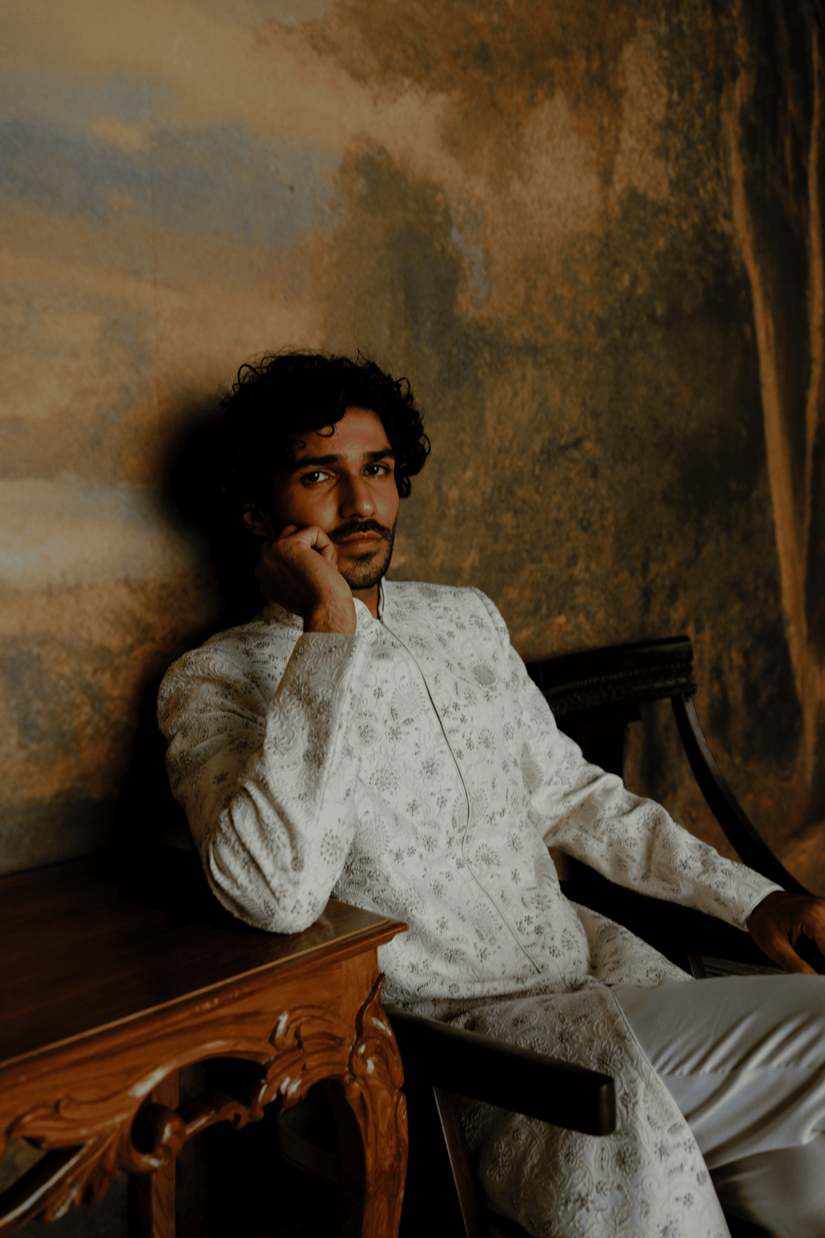 Ivory Sherwani Set