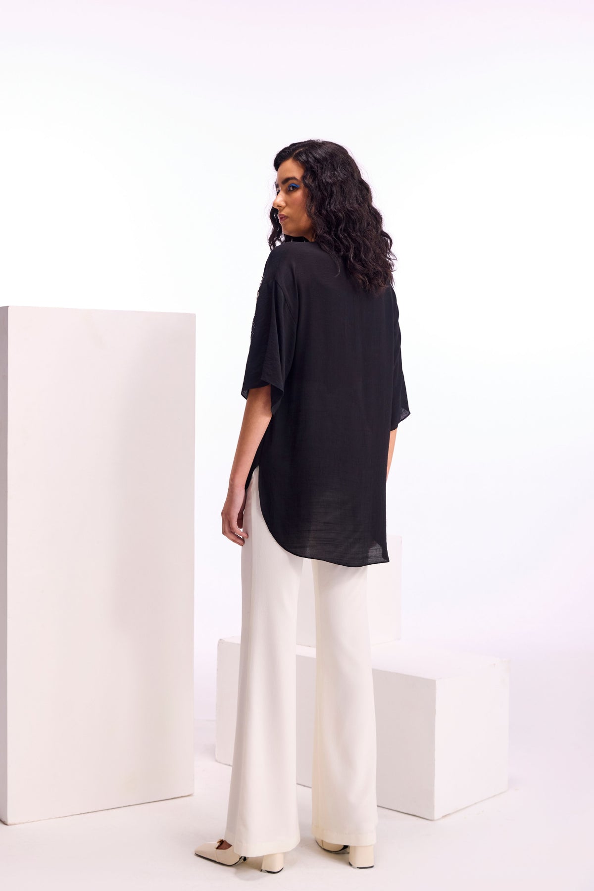 Alder Wide Collar Shirt With Pant