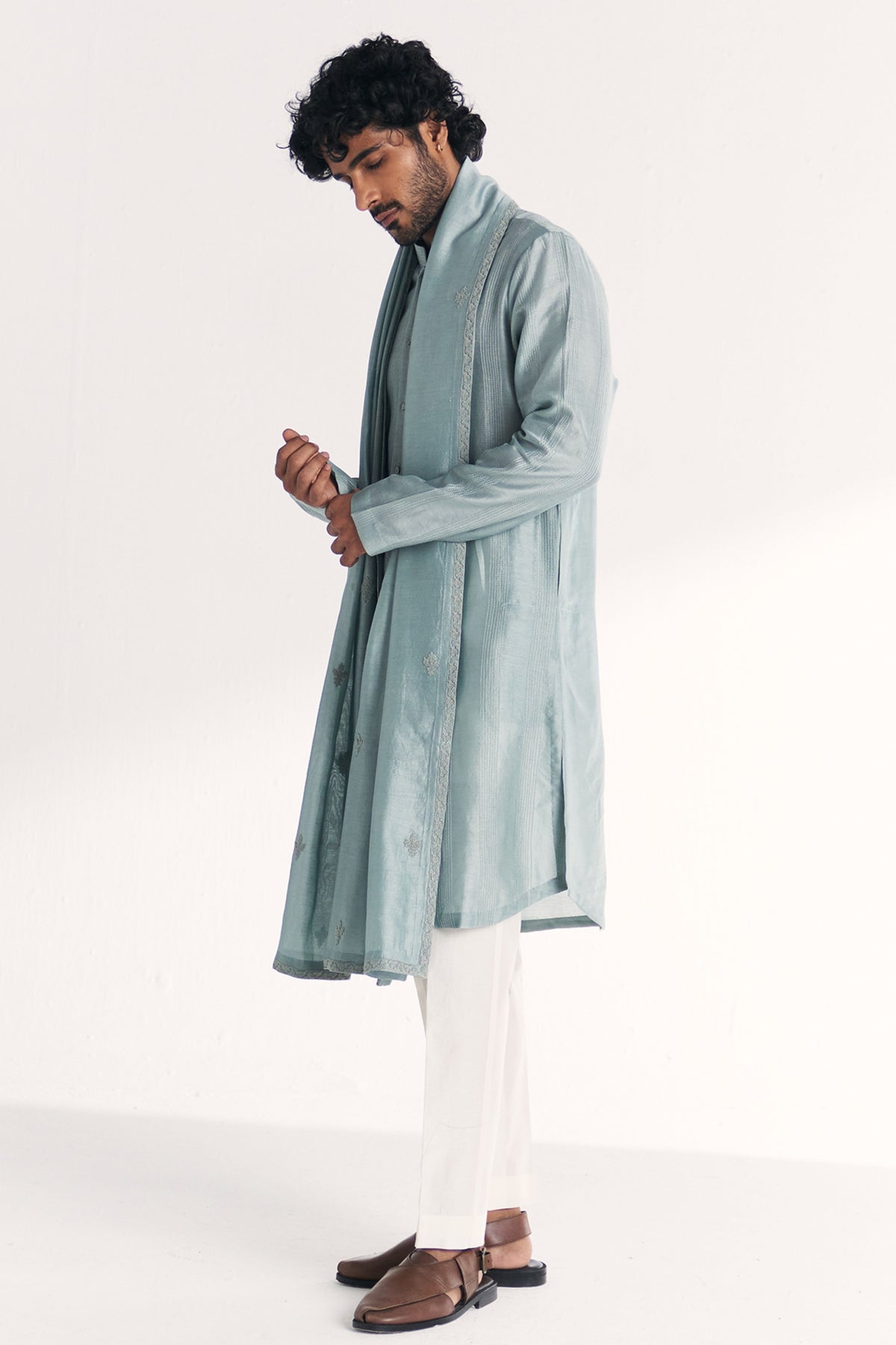 Khyal Blue Kurta Set
