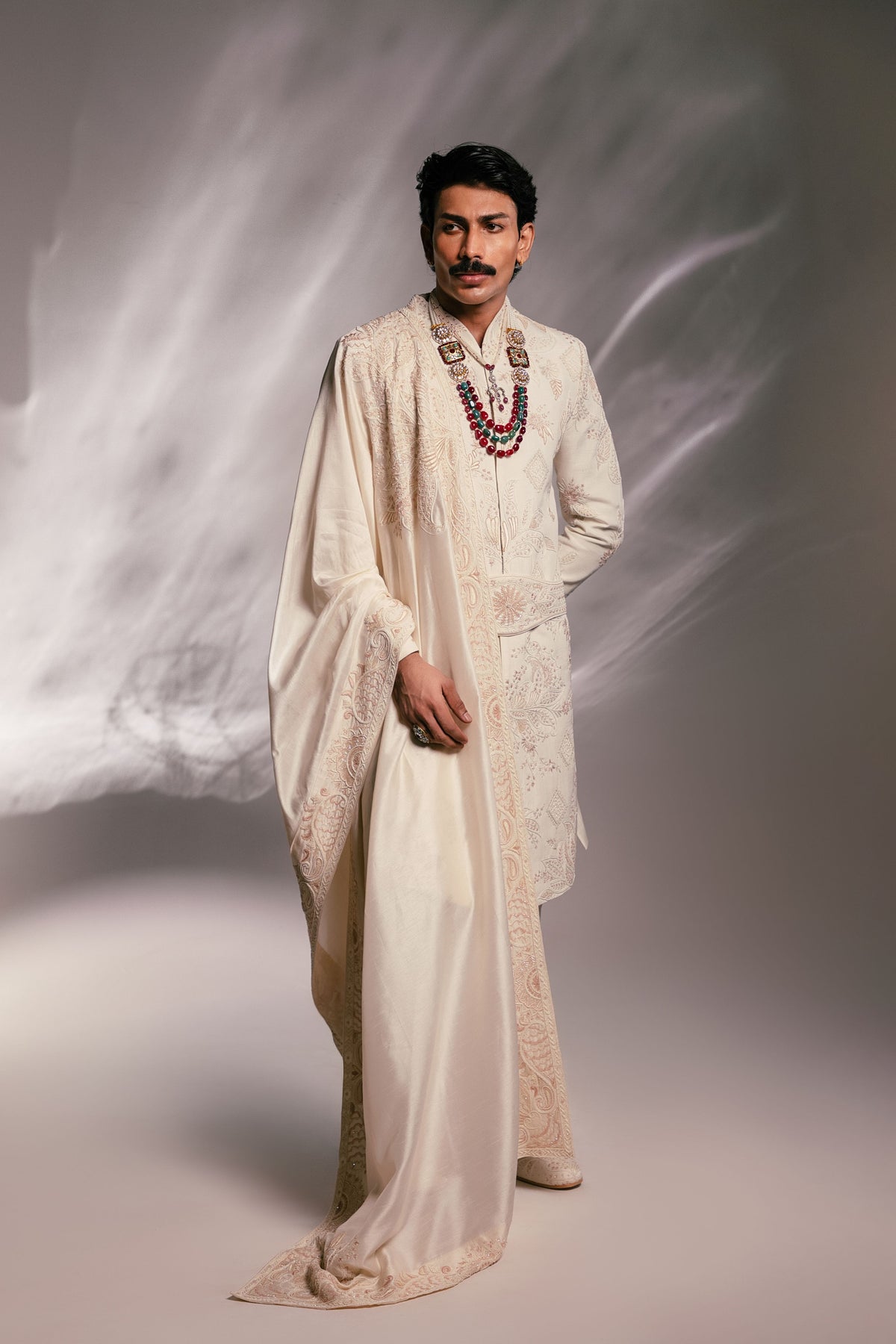 Blush Meadow Sherwani Set